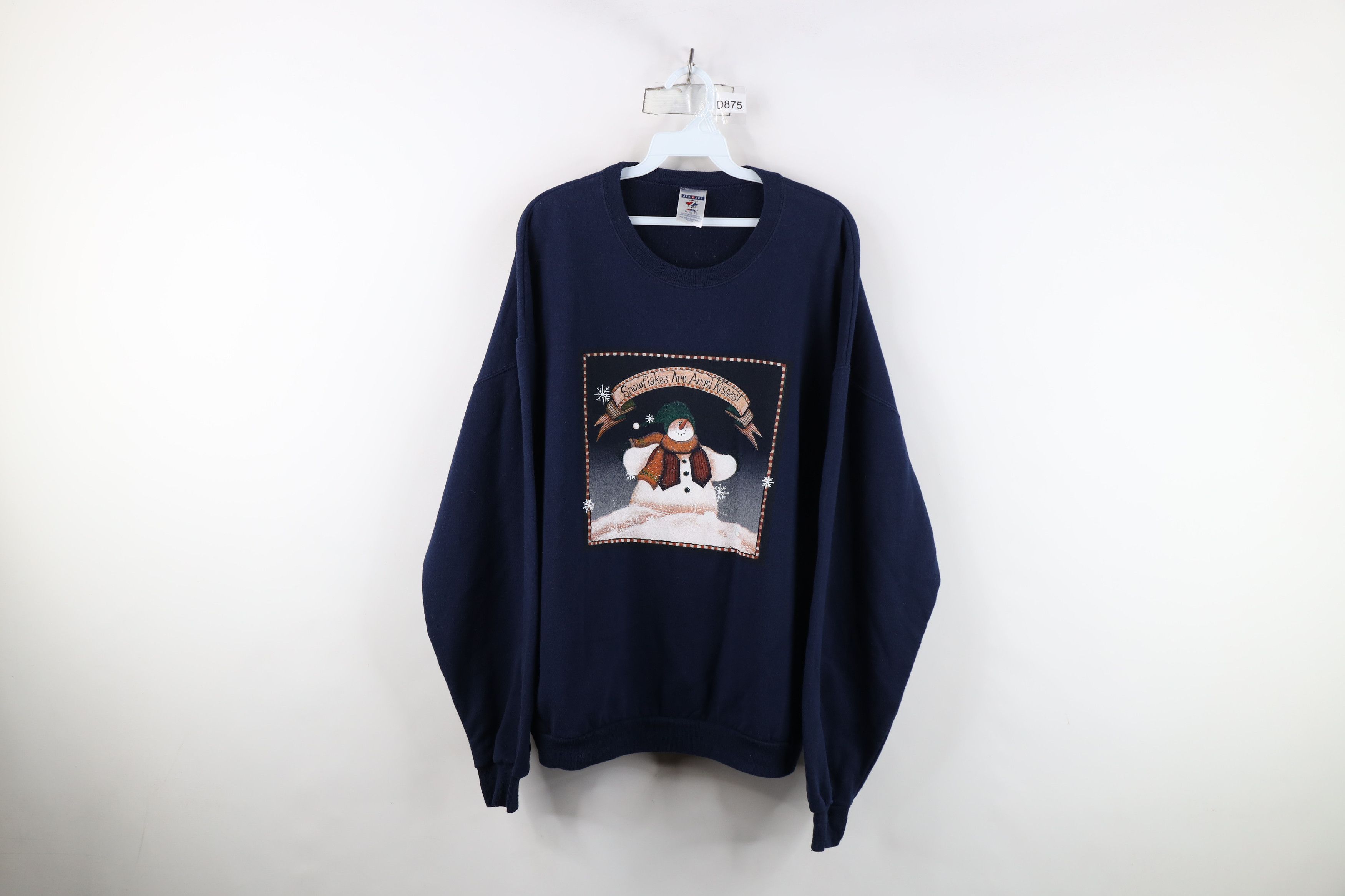 Vintage Vintage 90s Streetwear Christmas Snowman Crewneck Sweatshirt Size XL / US 12-14 / IT 48-50 - 1 Thumbnail