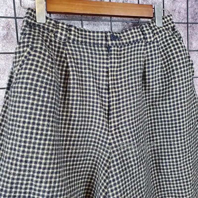 Burberry Burberry Khaki Wool Logo Check Pants. Size 24" / US 00 / IT 34 - 5 Thumbnail