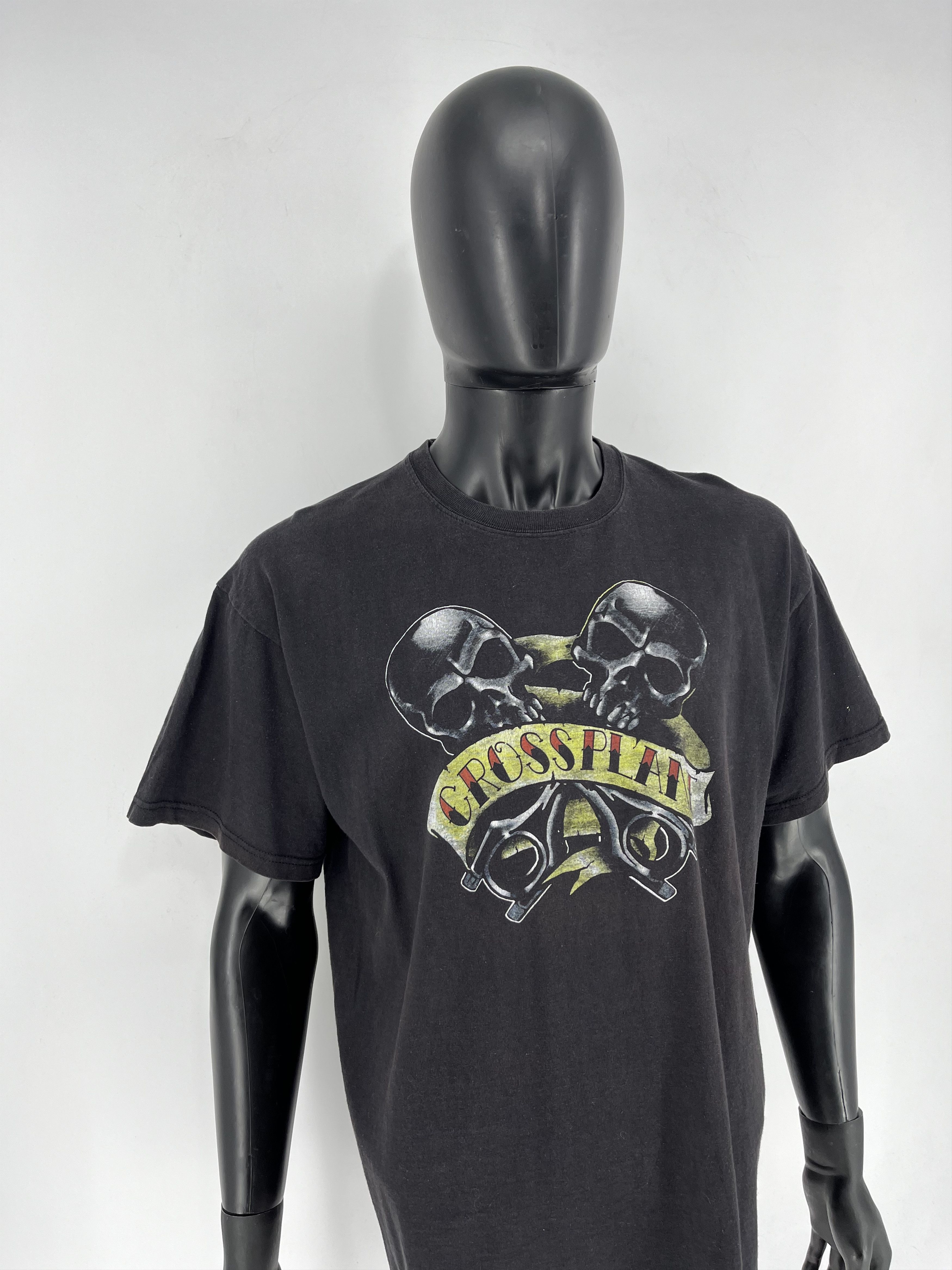 Vintage Crossplane Skulls Vintage Y2K Rock Metal Size XL Black Size US XL / EU 56 / 4 - 4 Thumbnail