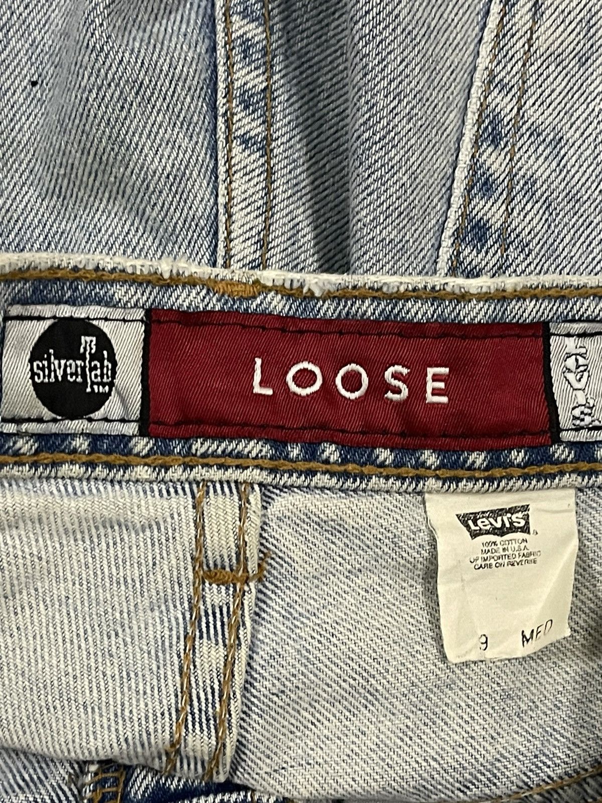 Levi's Vintage Levis Silver Tab Blue Wash Style Loose Jeans Size US 30 / EU 46 - 8 Thumbnail