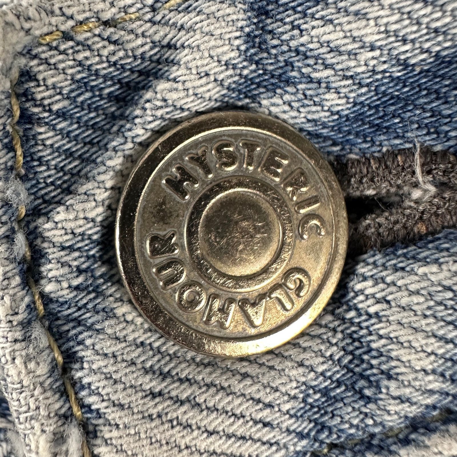 Hysteric Glamour Selvedge Repaired Light Wash Denim Size US 28 / EU 44 - 4 Thumbnail