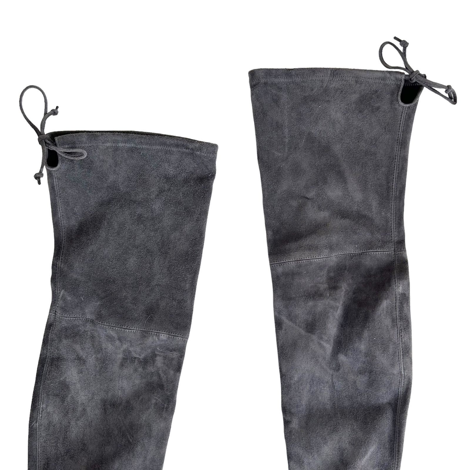 Stuart Weitzman Stuart Weitzman Gray Suede Highland Over The Knee Boots 10.5 Size US 10.5 / IT 40.5 - 3 Thumbnail