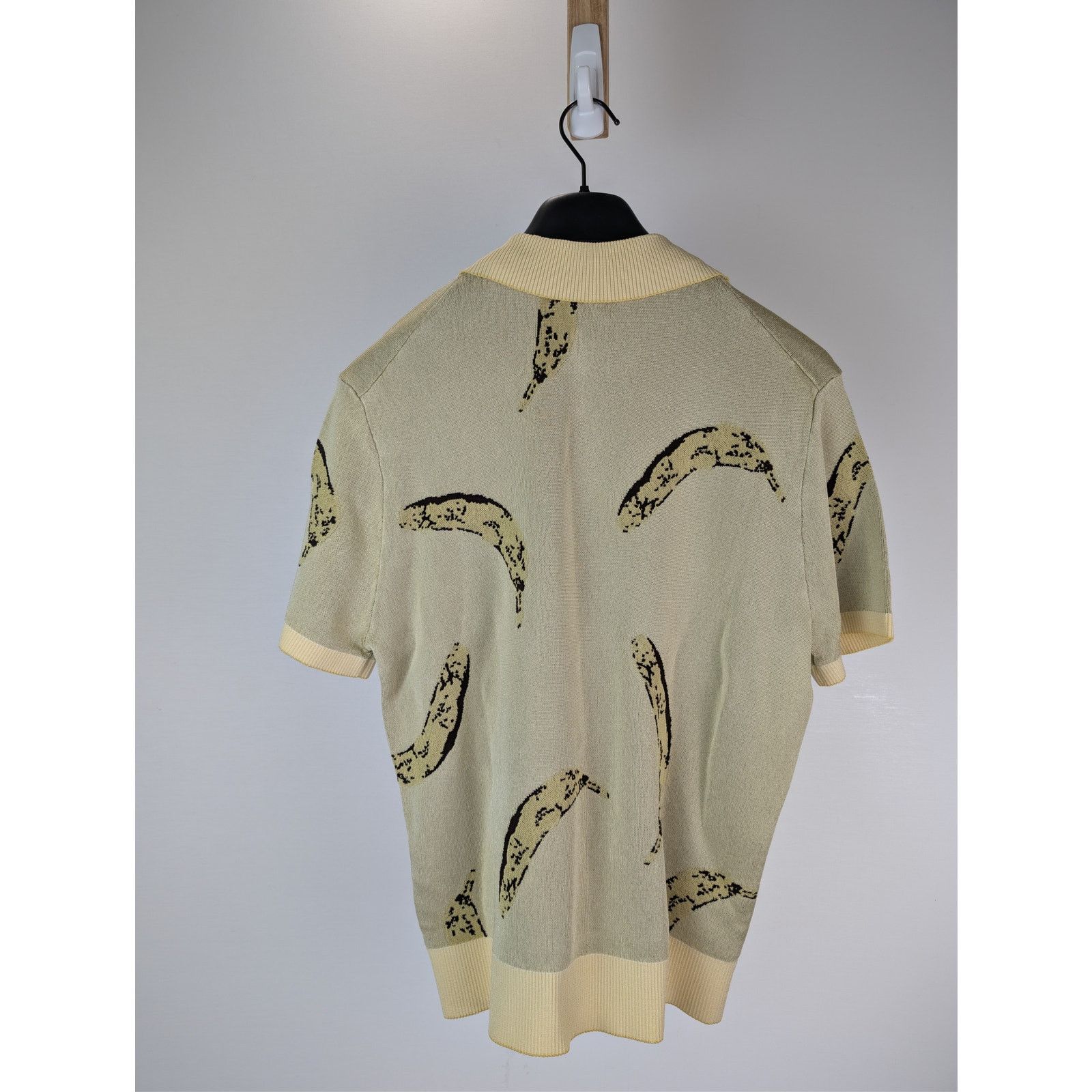 Jacquemus o1rshd1 Le Polo Marino Short-Sleeve Shirt in Banana Yellow Size US L / EU 52-54 / 3 - 15 Thumbnail