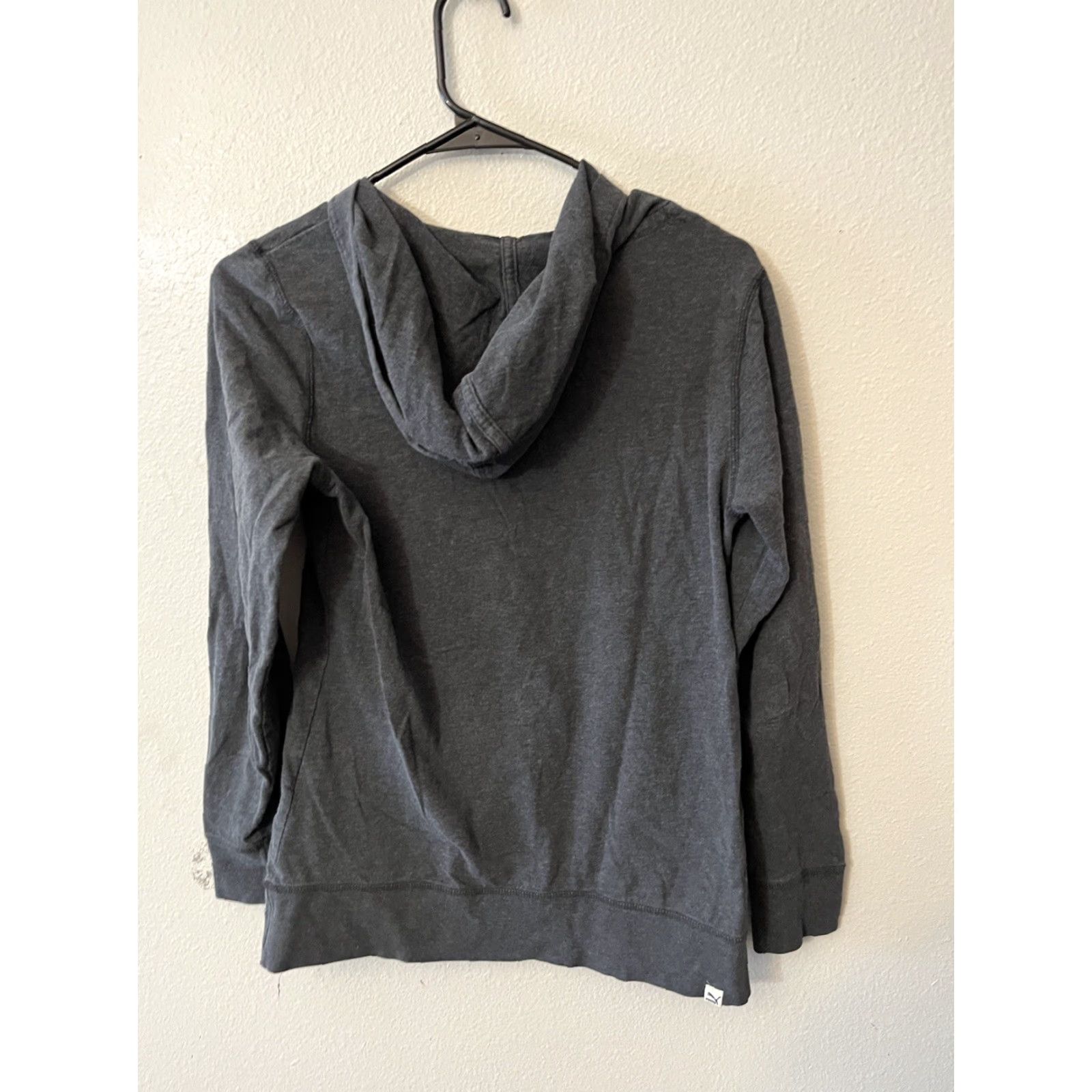 Puma Puma Sport lightweight hoodie sweatshirt Gray Med Womens Pullover Crew Neck Activewear Knit Logo Sweatshirt - Size M Size M / US 6-8 / IT 42-44 - 2 Thumbnail