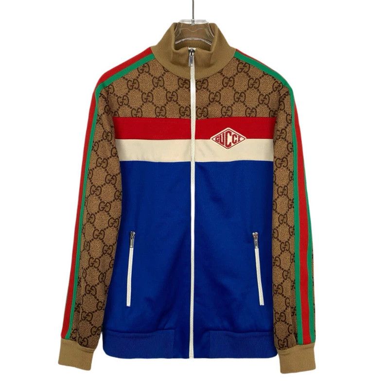 Gucci Gucci Color-blocked old flower zipper school uniform jacket Size US XS / EU 42 / 0 - 1 Thumbnail