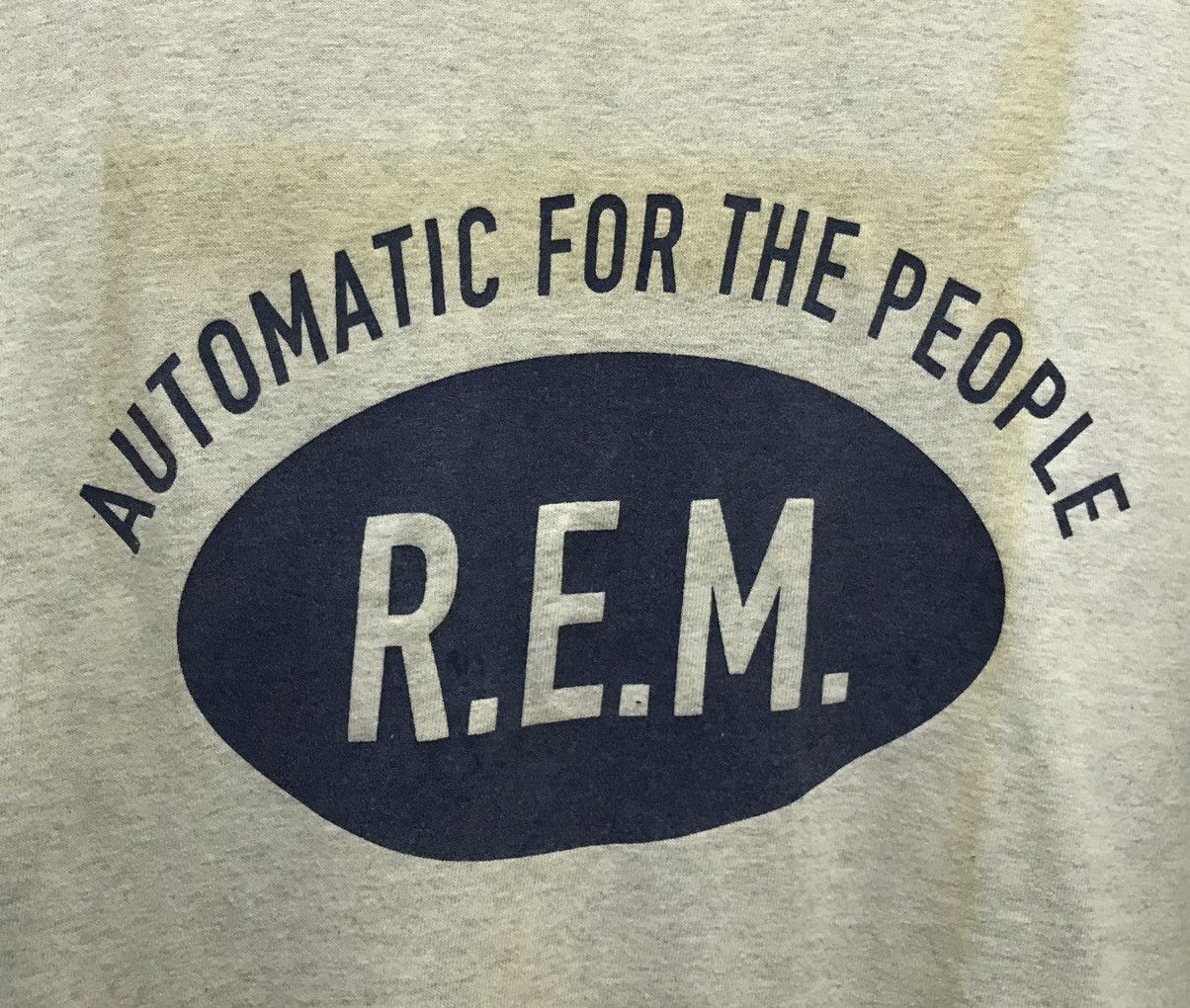 Band Tees × R.E.M. Vintage Fruit Of The Loom R.E.M. Made In Usa Shirt Size US L / EU 52-54 / 3 - 3 Thumbnail