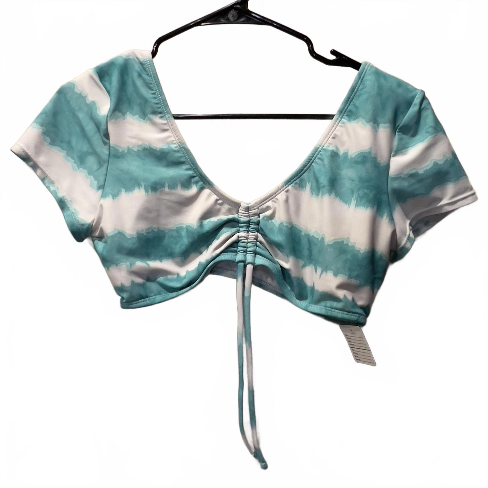 Forever 21 Forever 21 Women's Tie-Dye Crop Top with Front Drawstring Size M / US 6-8 / IT 42-44 - 1 Thumbnail