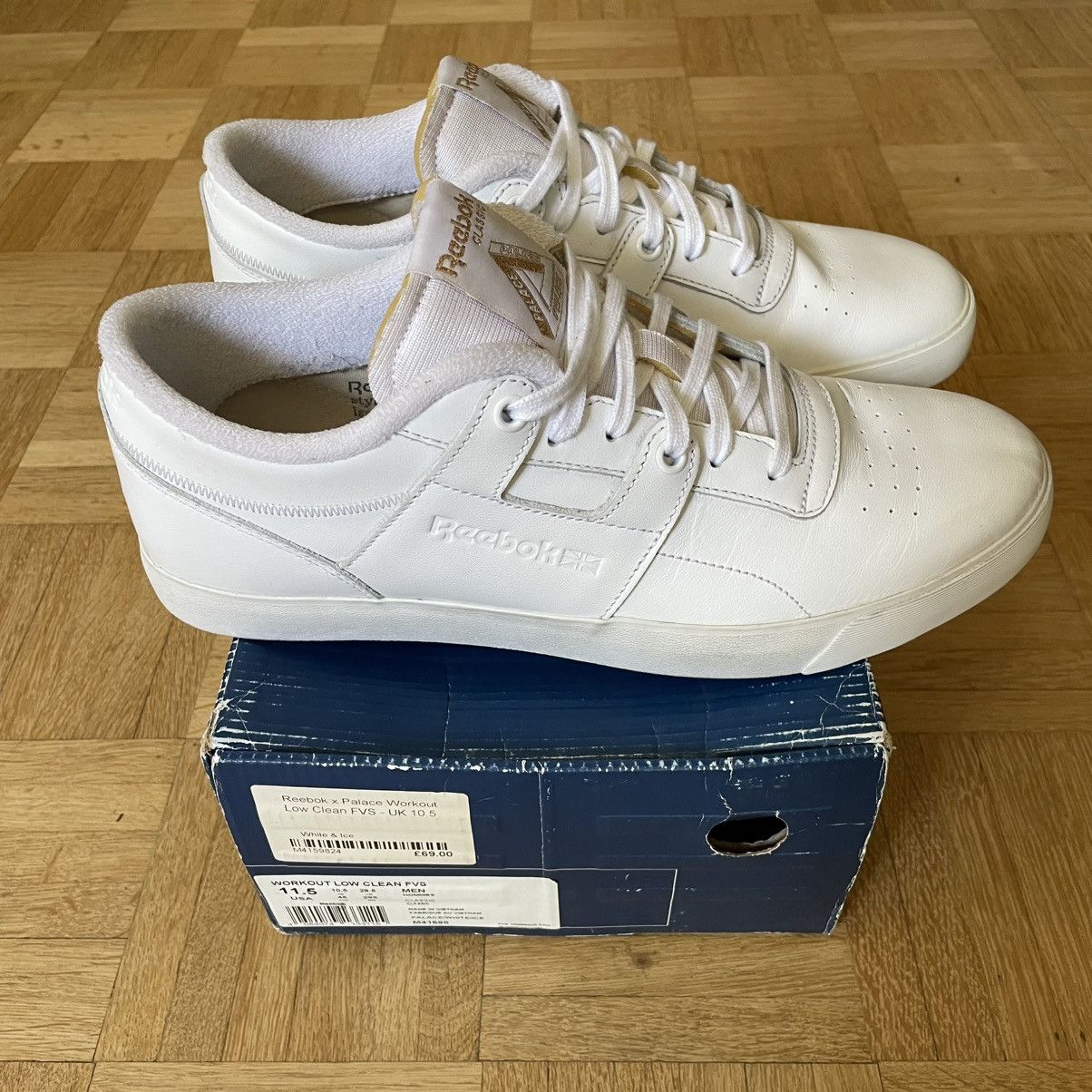 Palace × Reebok Reebok X Palace Workout Low Clean FVS Size US 11.5 / EU 44-45 - 3 Thumbnail