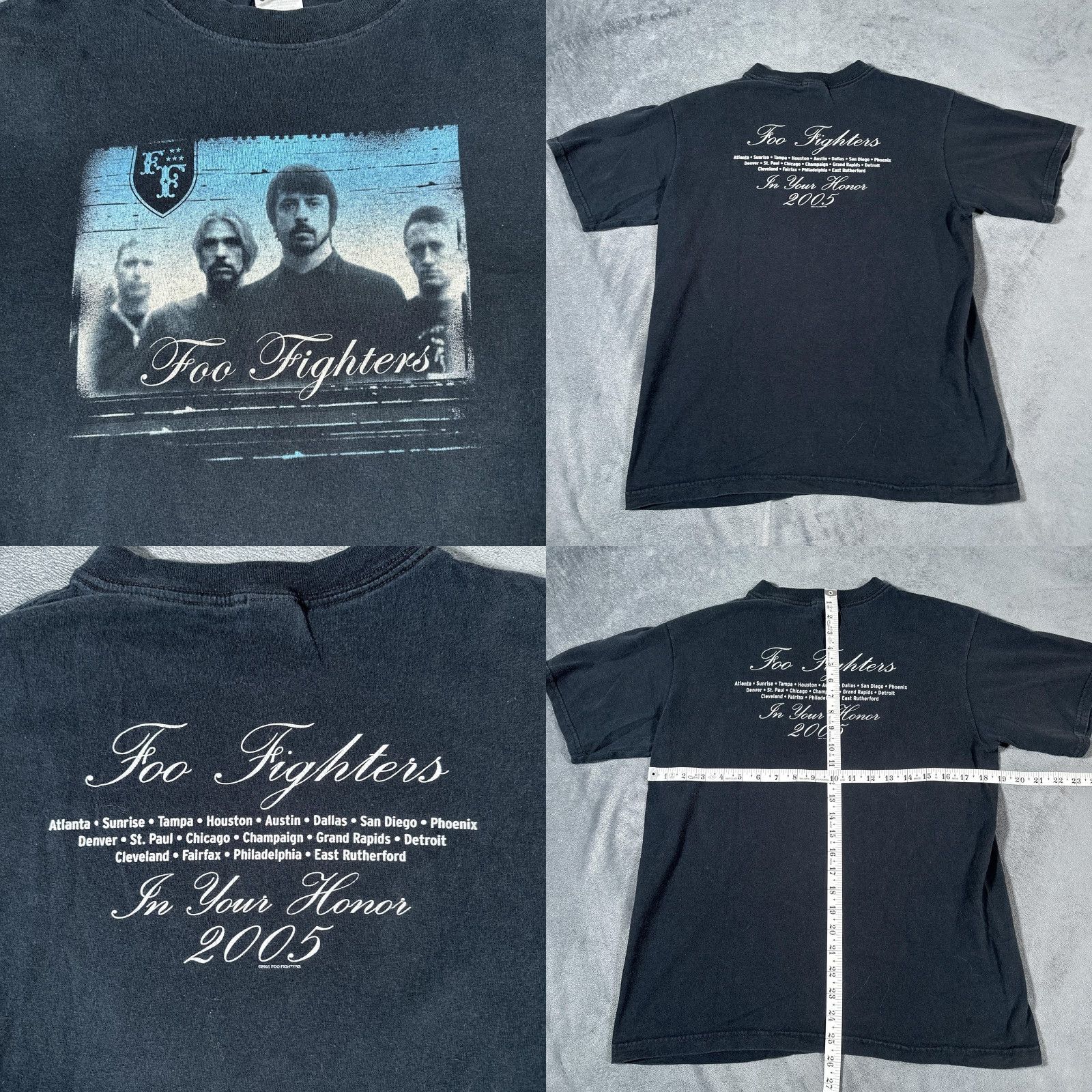 Anvil VINTAGE Anvil Shirt Foo Fighters Mens M Black In Your Honor 2005 Tour Shirt Size US M / EU 48-50 / 2 - 8 Thumbnail
