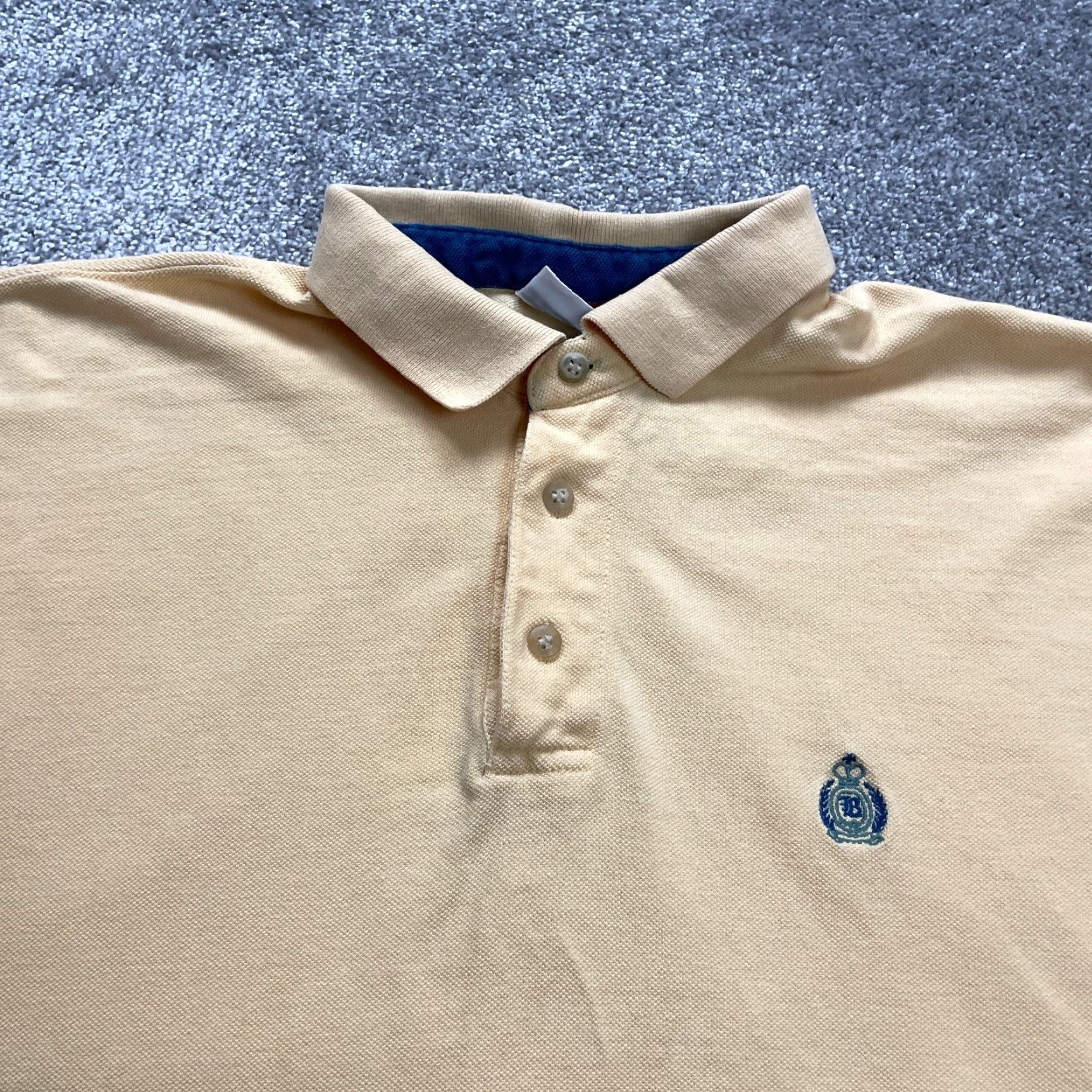 Bugle Boy Bugle Boy Polo Shirt Mens XXL Yellow Cotton Short Sleeve Collared Casual Shirt Size US XXL / EU 58 / 5 - 3 Thumbnail