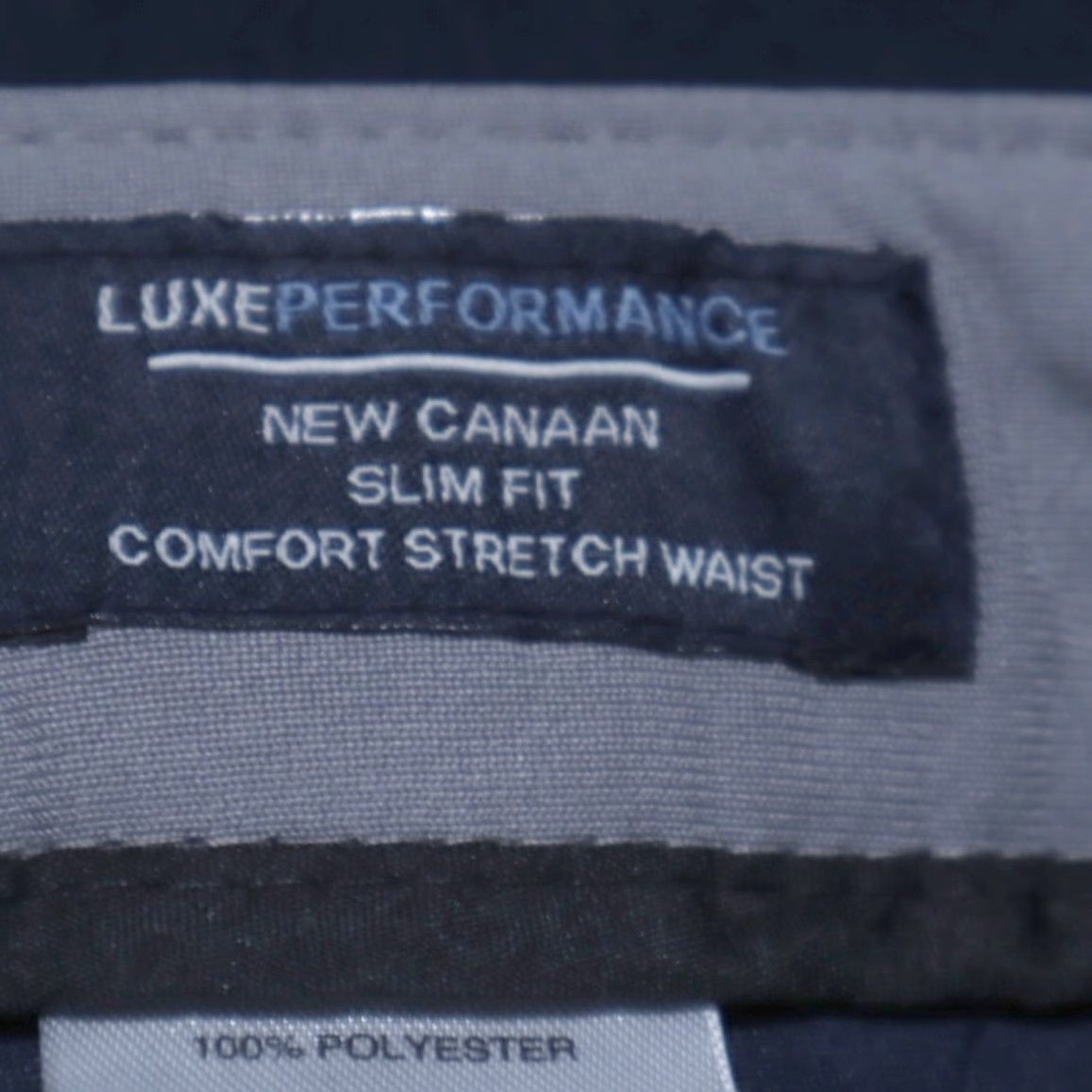 Vintage Tailor Vintage Luxeperformance Canaan Slim Fit Polyester Woven Chino Pants Navy Blue Men's 38 Size US 38 / EU 54 - 6 Thumbnail