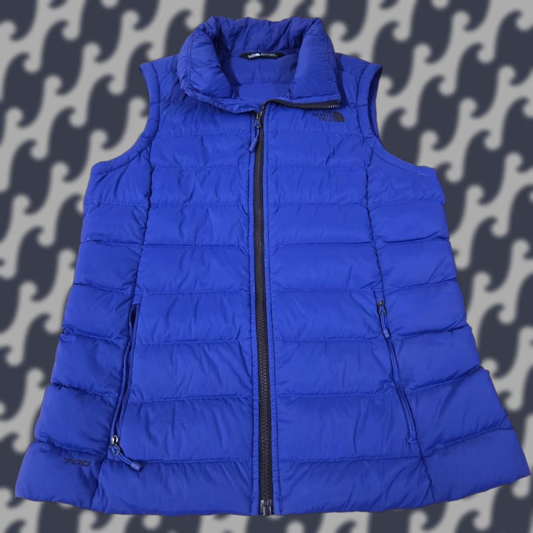 The North Face VINTAGE? No — The North Face Vest Womens M Blue 700 Down Puffer Full Zip Pockets Size M / US 6-8 / IT 42-44 - 1 Thumbnail