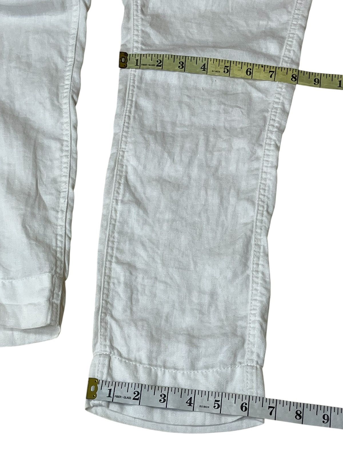 GOSTAR DE FUGA Archival japanese GOSTAR DE FUGA white linen casual pants Size US 31 - 16 Thumbnail