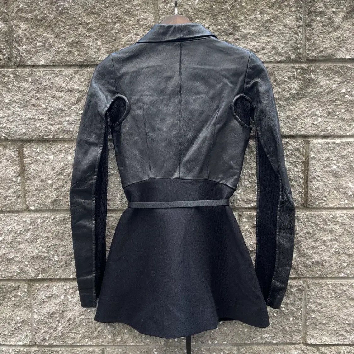 Rick Owens Rick Owens 2010 Leather Dress Jacket Size XS / US 0-2 / IT 36-38 - 2 Thumbnail