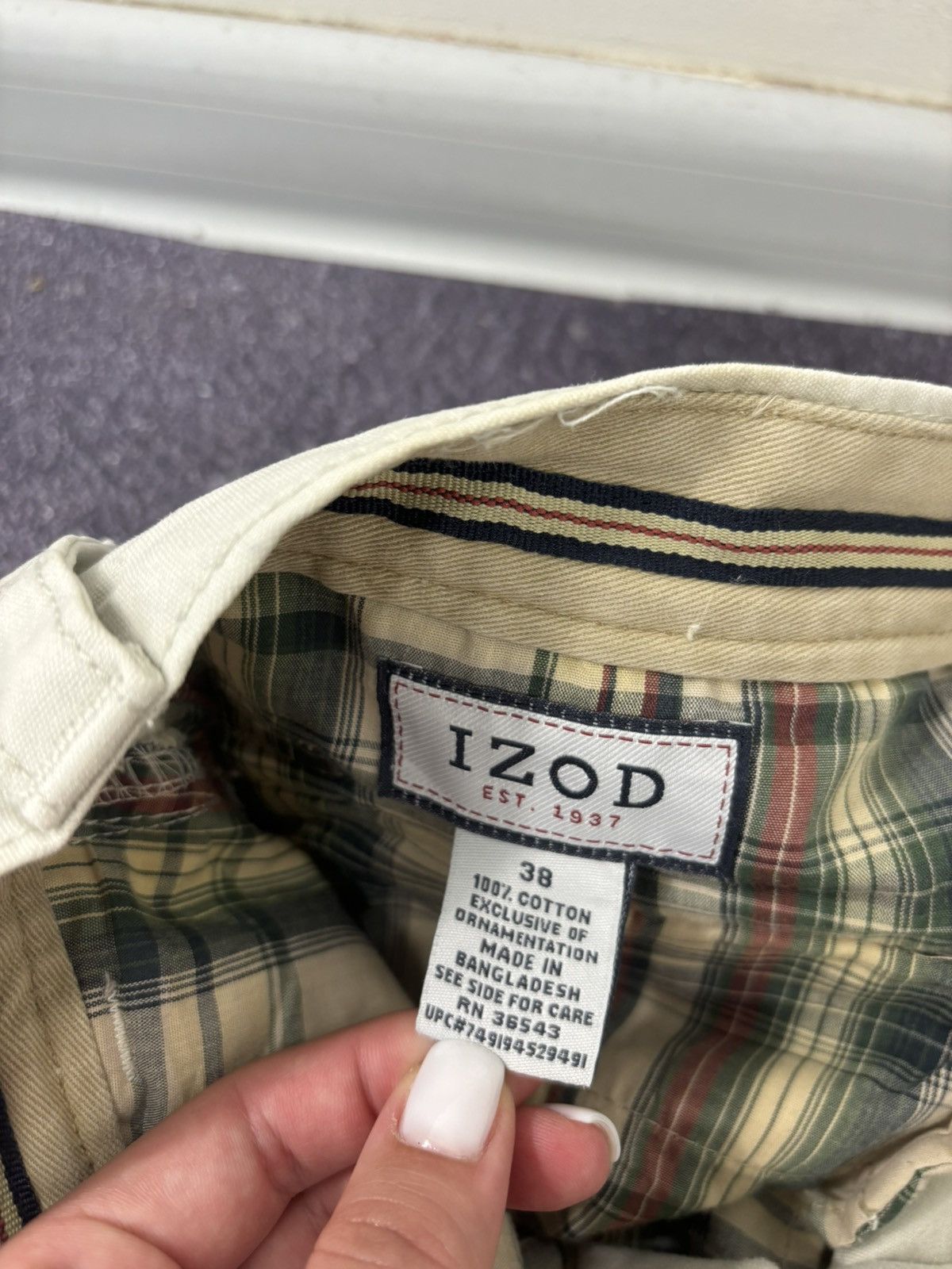 Izod Vintage IZOD 2000s Wide-Leg Utility Hype Baggy Cargo Shorts Size US 38 / EU 54 - 12 Thumbnail