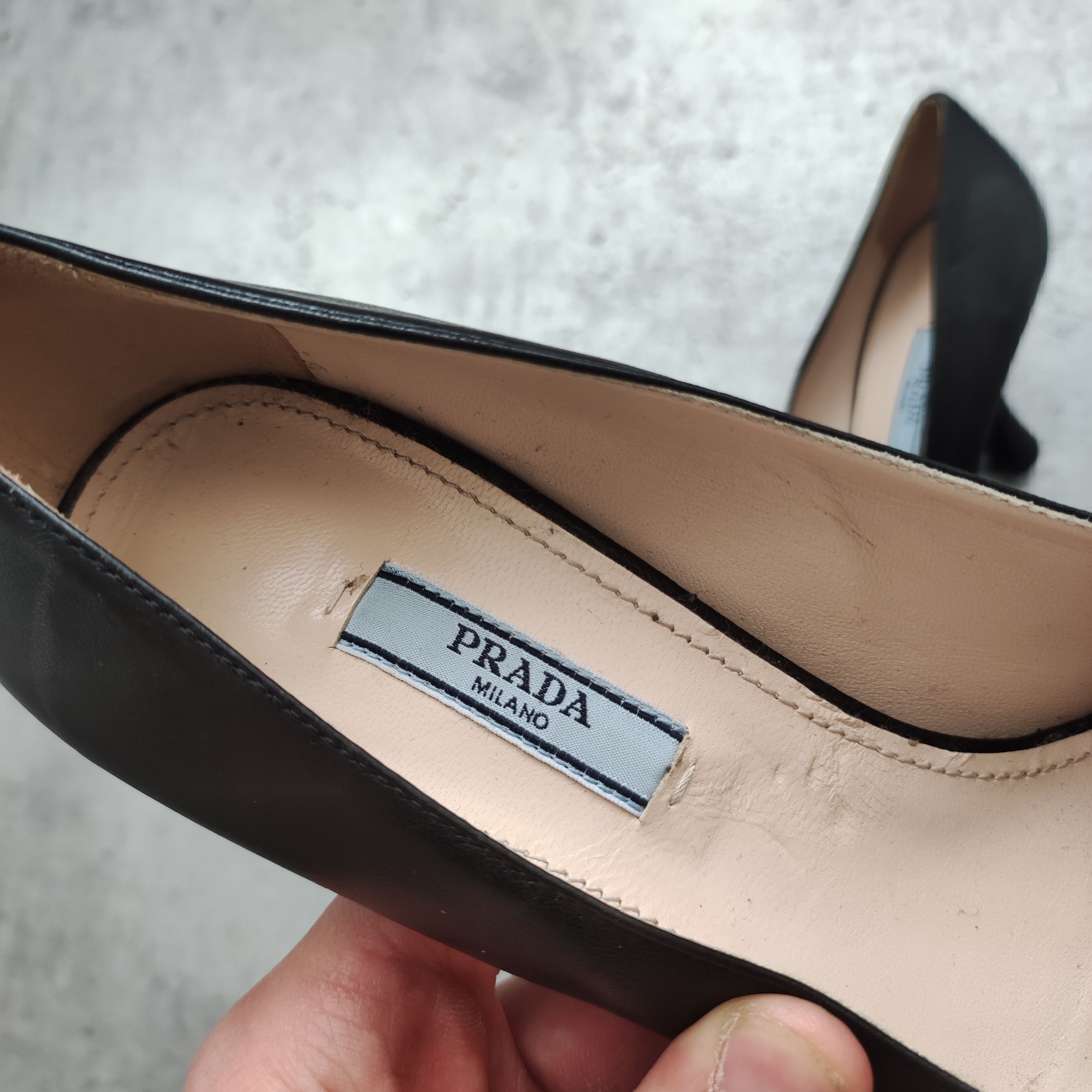 Prada Prada Milano 90s Classic Black Zipper Leather Heels Size US 7 / IT 37 - 5 Thumbnail