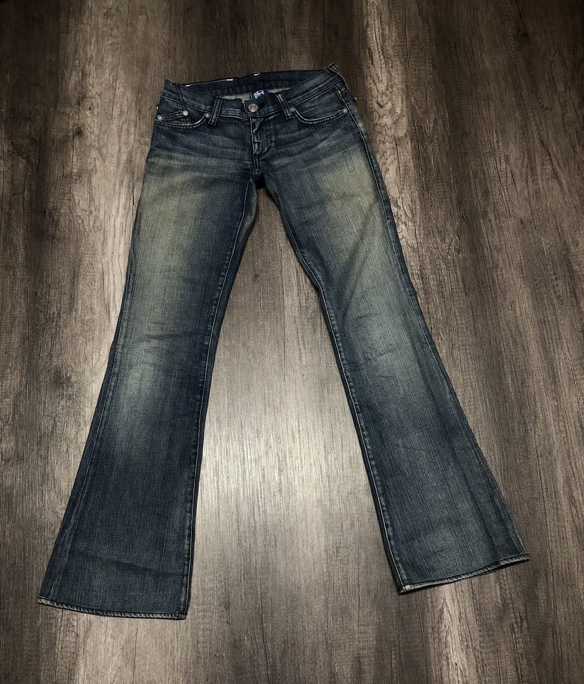 Rock & Republic × Victoria Beckham VICTORIA BECKHAM FOR ROCK & REPUBLIC FLARE JEANS Size 28" / US 6 / IT 42 - 6 Thumbnail