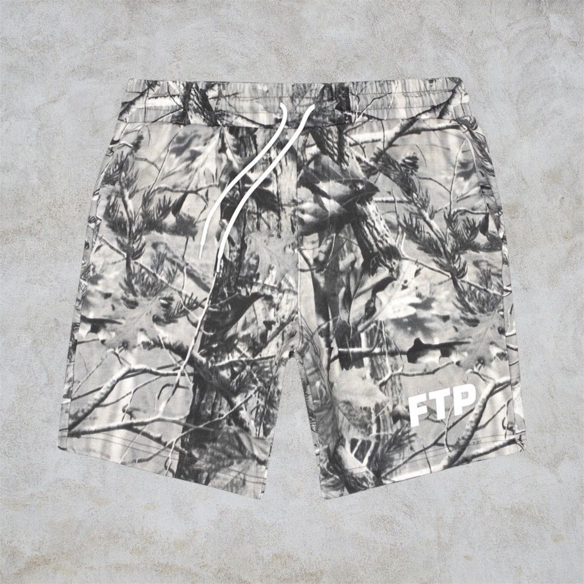 Fuck The Population FTP Logo Shorts (Gray Tree Camo) Size US 36 / EU 52 - 1 Thumbnail