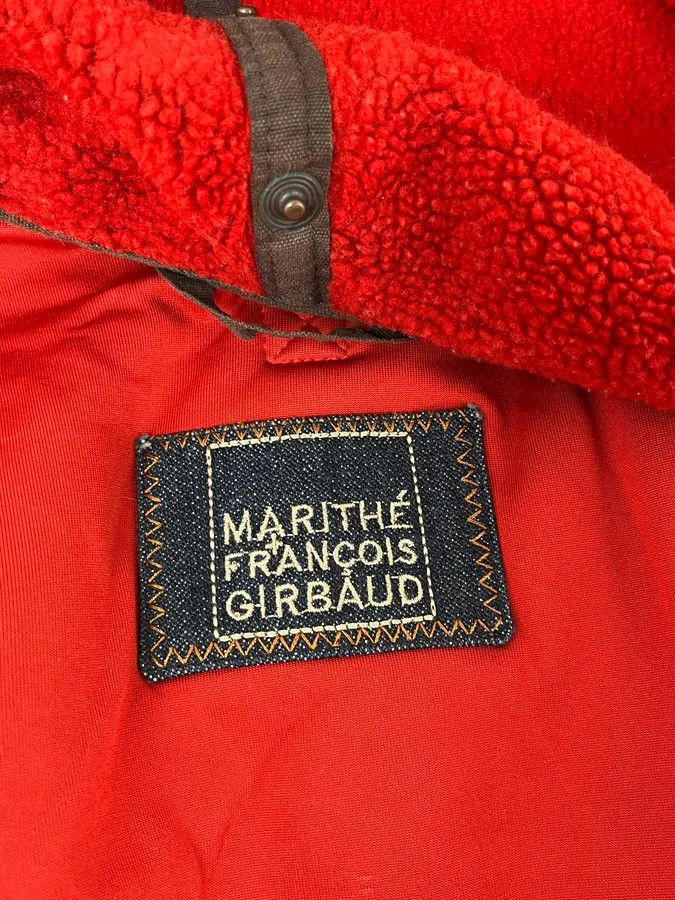 Marithe + Francois Girbaud 1990s Marithé + François Girbaud Red Fleece Embroidered Zip Jacket Size S / US 4 / IT 40 - 11 Thumbnail