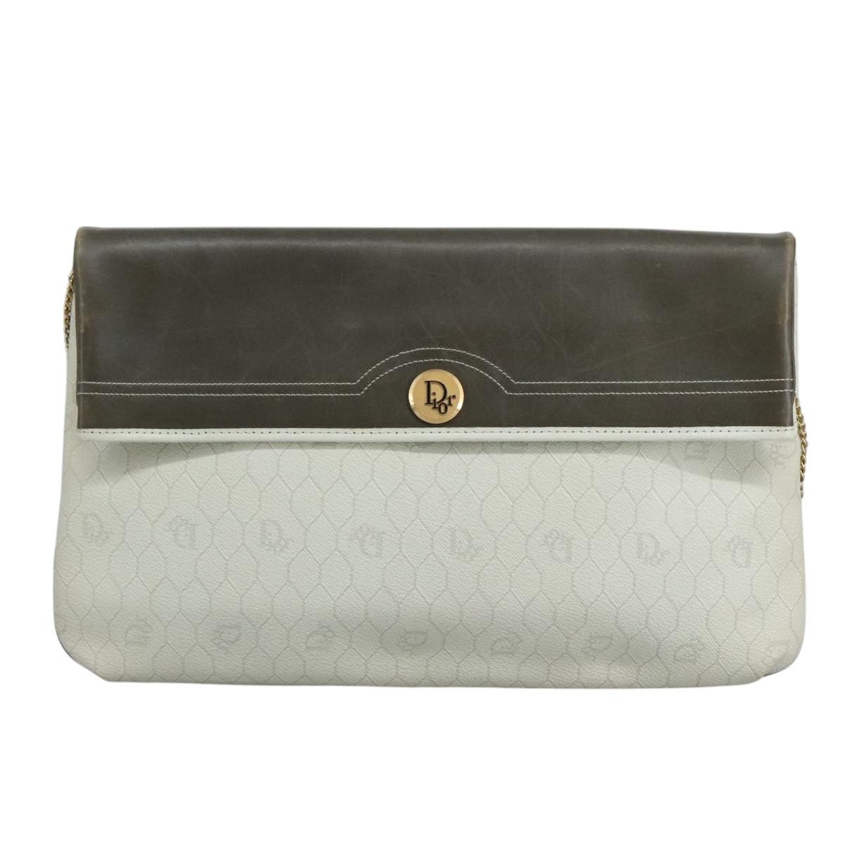 Dior Honeycomb White Canvas Shoulder Bag (Pre-Owned) Size ONE SIZE - 1 Thumbnail