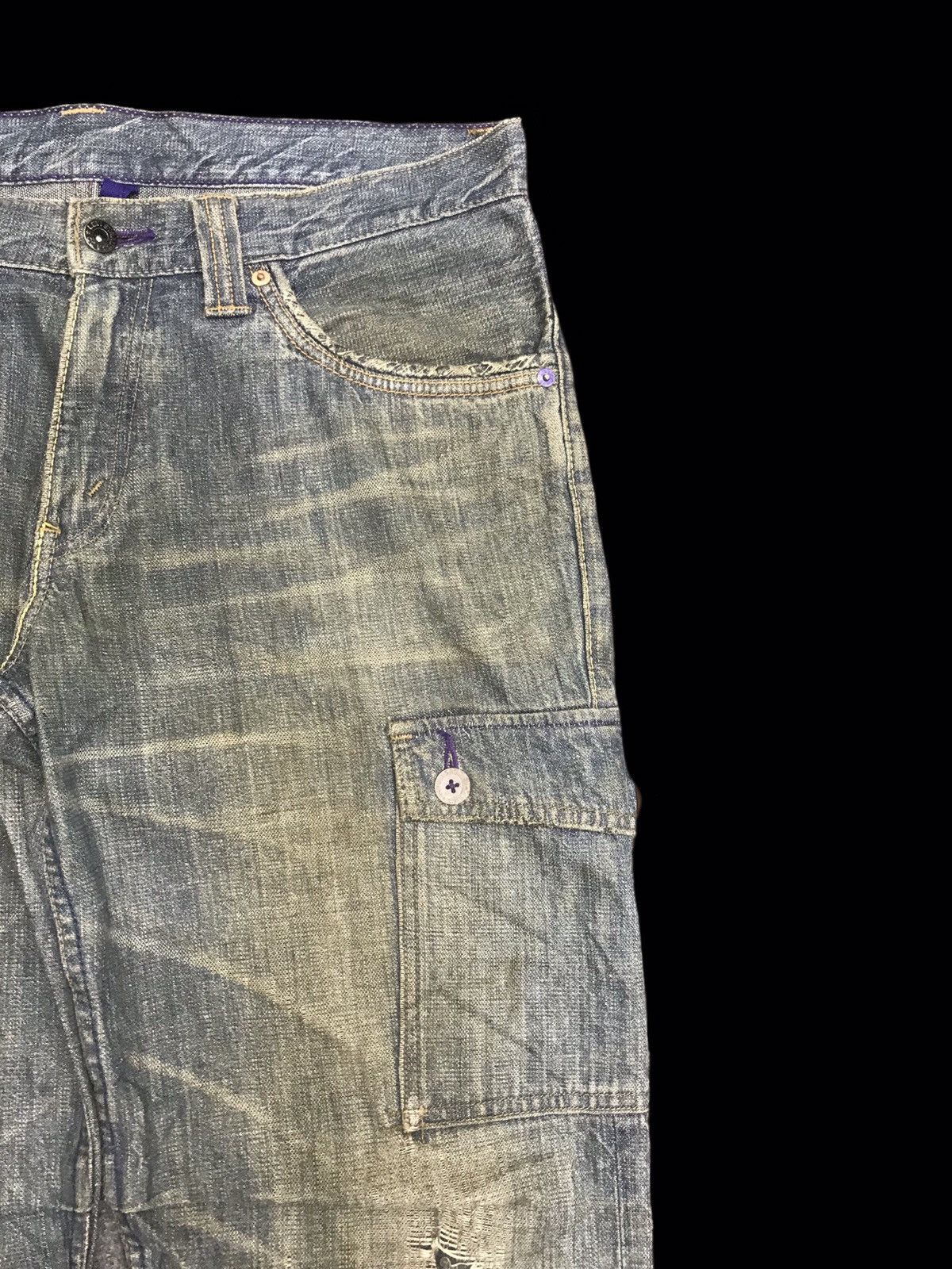 Levi's 💥ARCHIVAL💥Rare Levis 708 Distressed Dirty Cargo Denim F121 Size US 36 / EU 52 - 2 Thumbnail