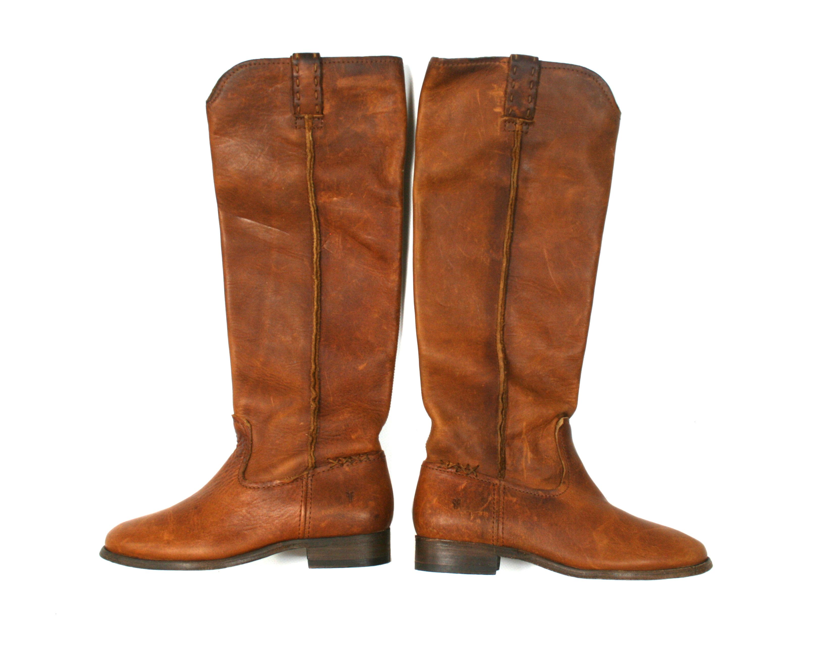 Frye Cowboy High Boots Made in Mexico Size US 5.5 / IT 35.5 - 1 Thumbnail