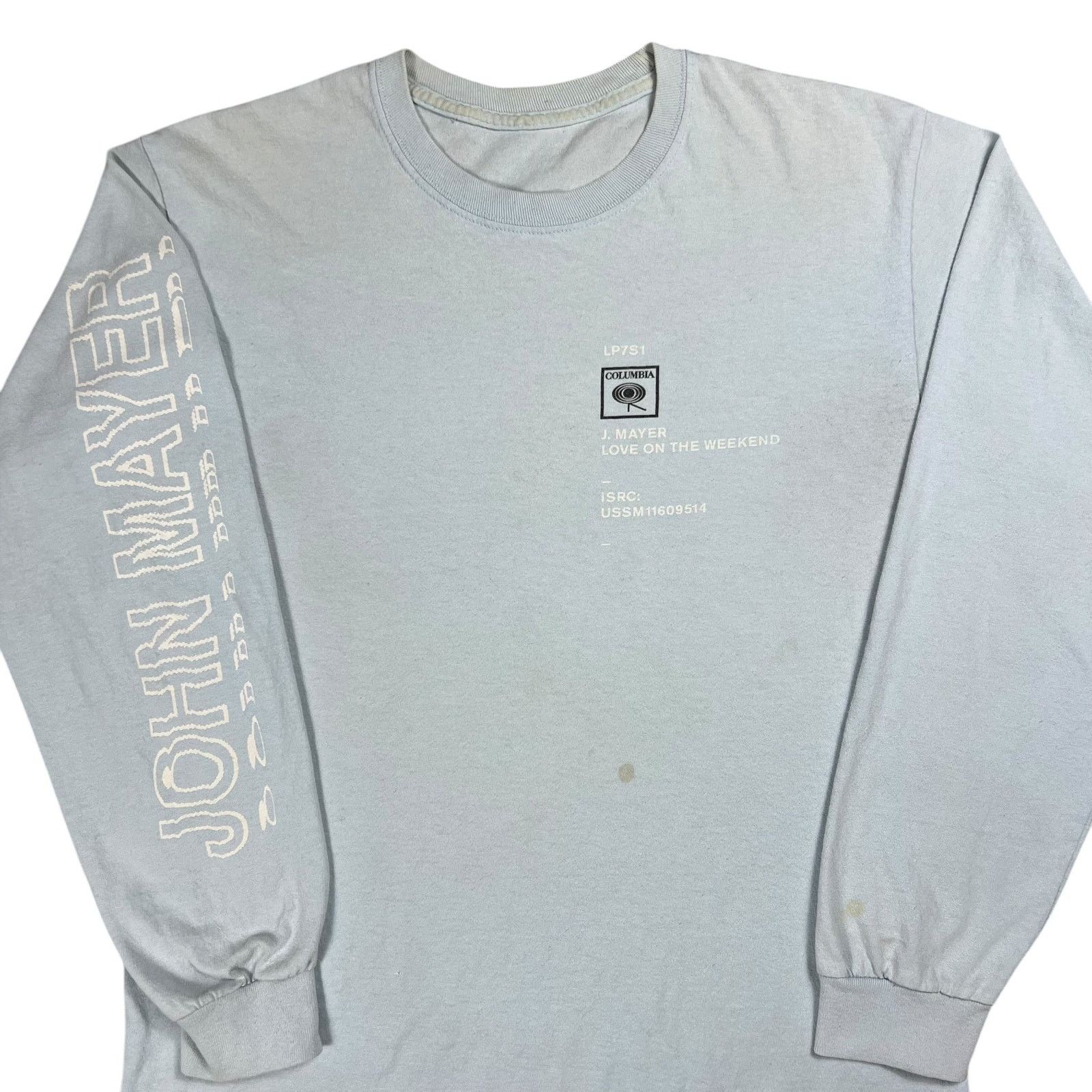 Band Tees John Mayer Love On The Weekend Columbia Records long sleeve Size US S / EU 44-46 / 1 - 2 Thumbnail