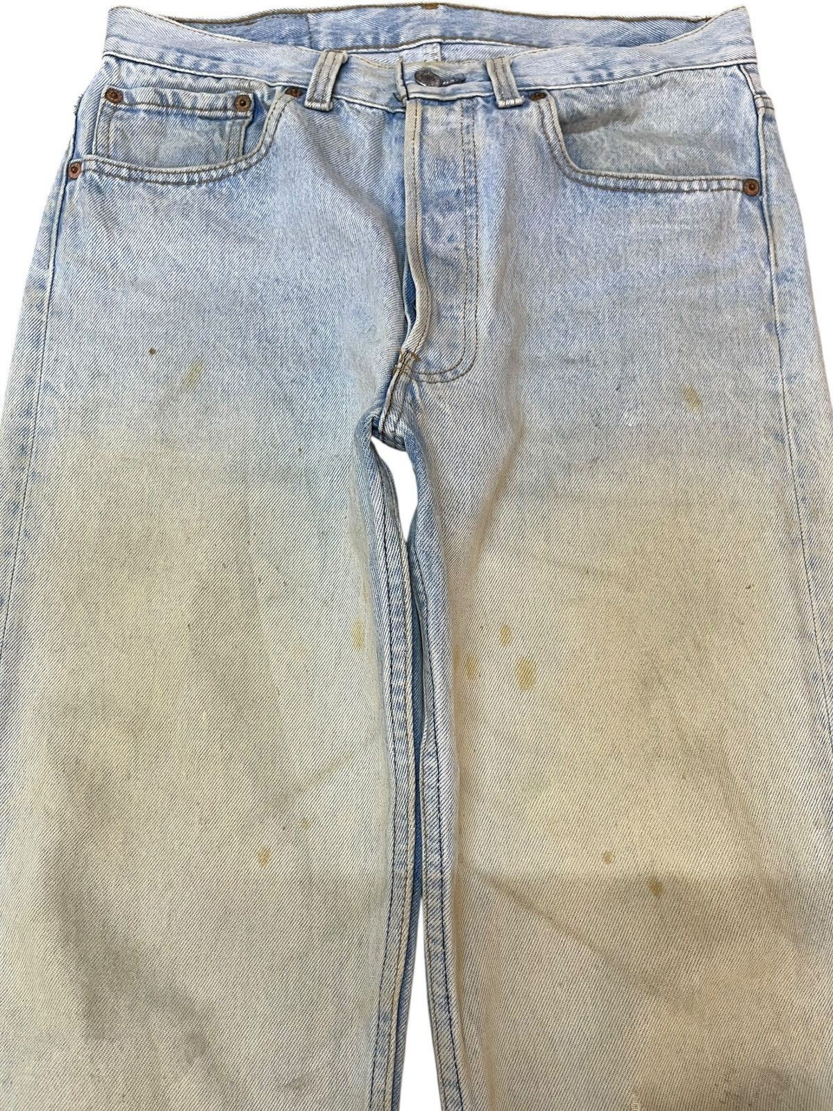 Levi's Vintage Clothing Vintage Levi’s 501 Straight Loose Mudwash Faded Denim Size US 30 / EU 46 - 2 Thumbnail