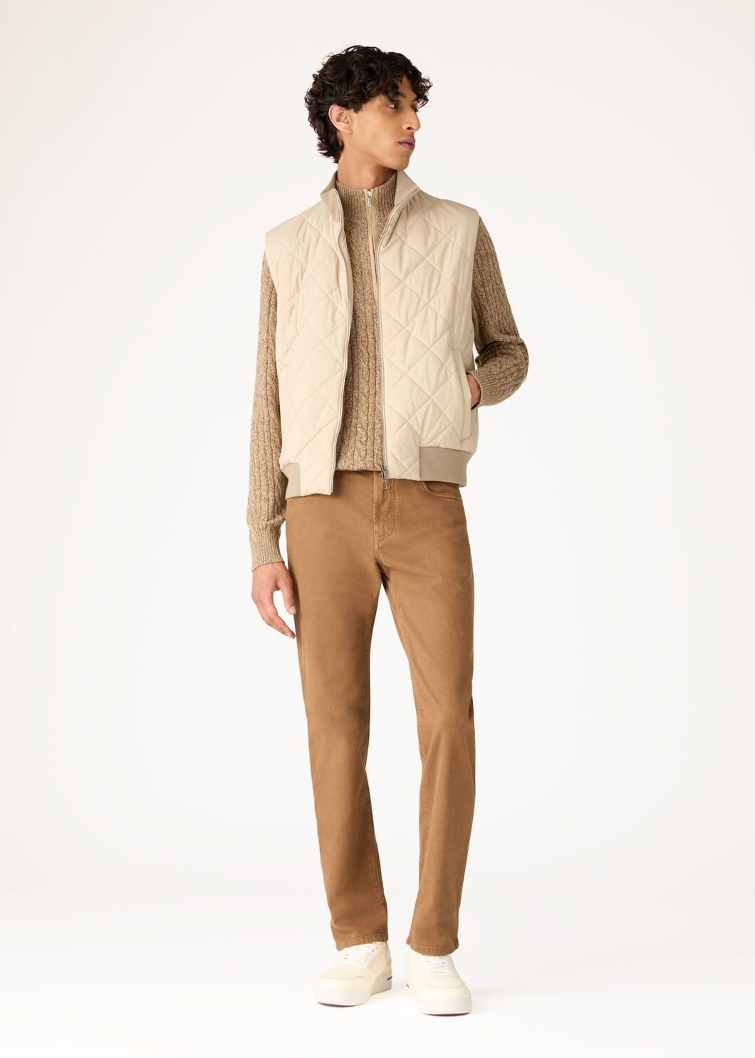 Loro Piana o1w1db10725 FAD7358 Treccia Sweater in Camel Size US S / EU 44-46 / 1 - 2 Thumbnail