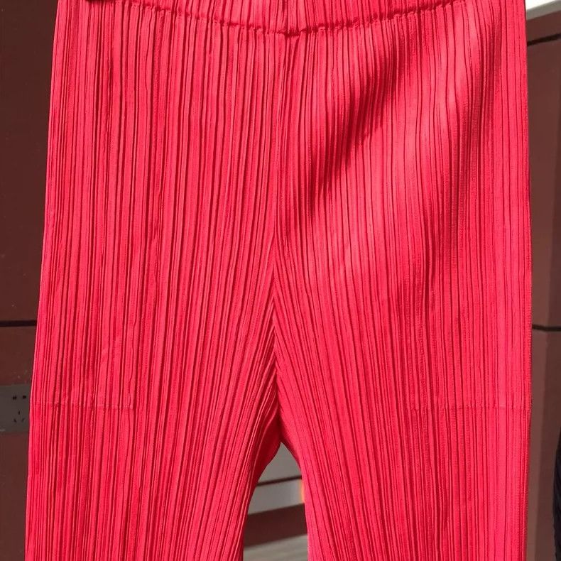 Issey Miyake Issey Miyake size:3 Red pleated pants Size 42" / US 20 - 7 Thumbnail