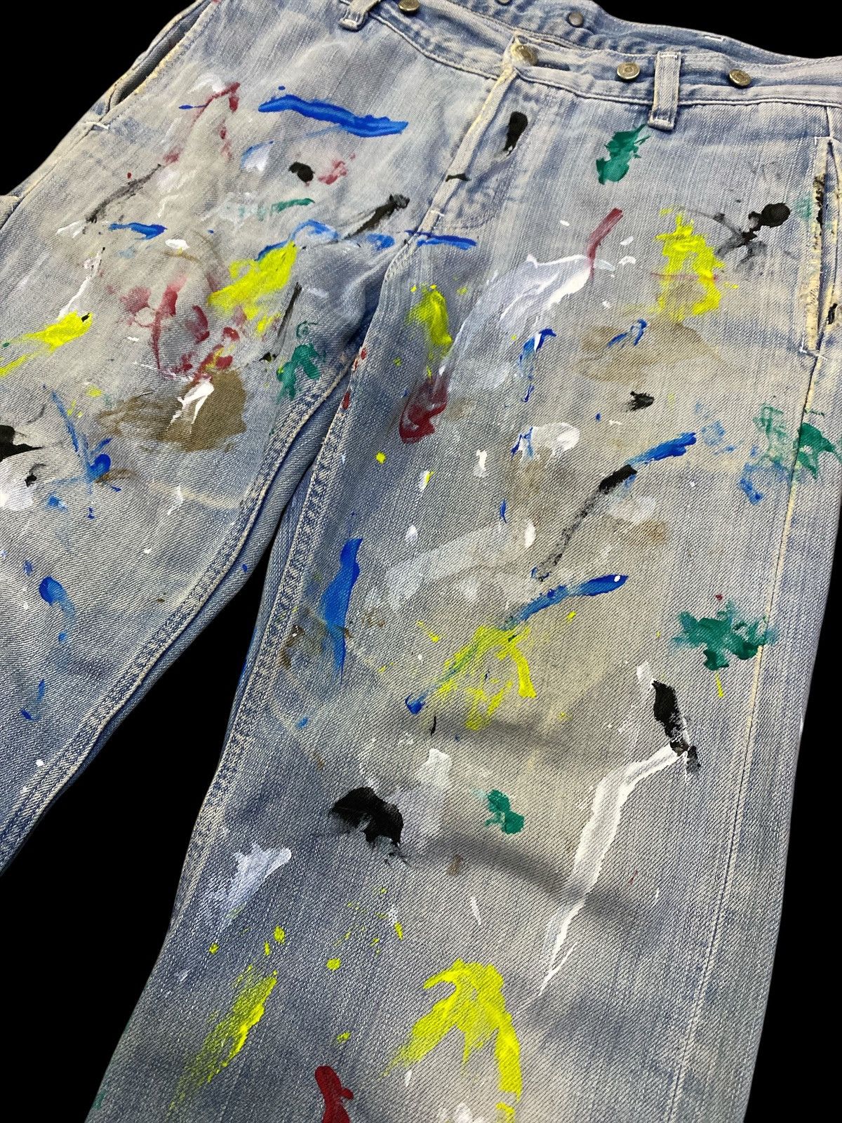 Edwin × Margaret Howell × Vintage Vtg Margaret Howell x Edwin Selvedge Jeans Paint Splatter Size US 32 / EU 48 - 5 Thumbnail