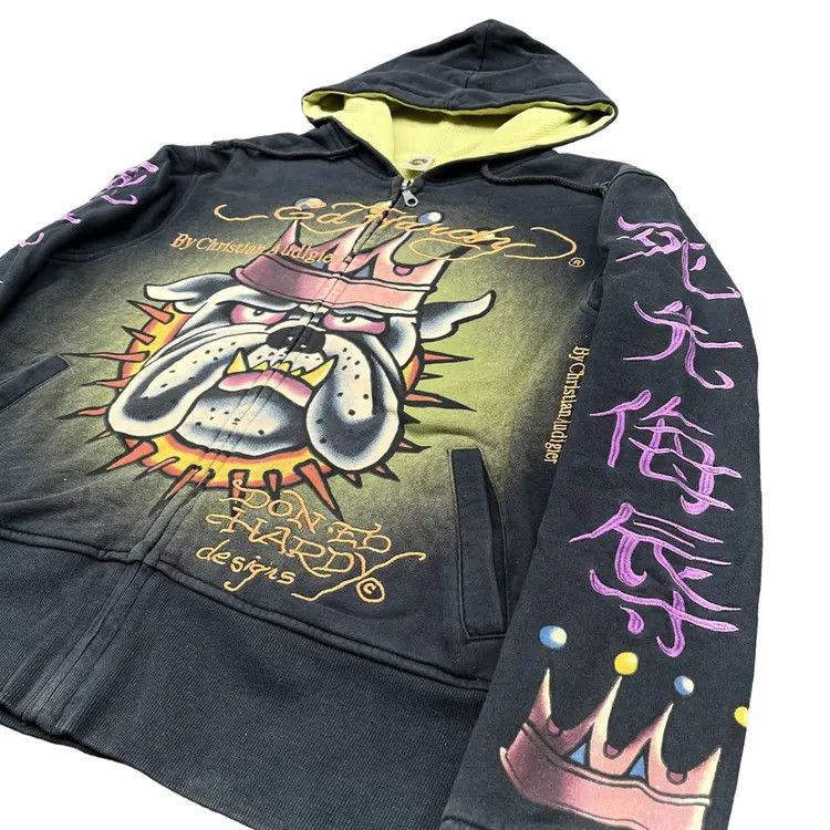 Ed Hardy Ed Hardy By Christian Audiger Death or Glory Zip Hoodie Size US S / EU 44-46 / 1 - 3 Thumbnail