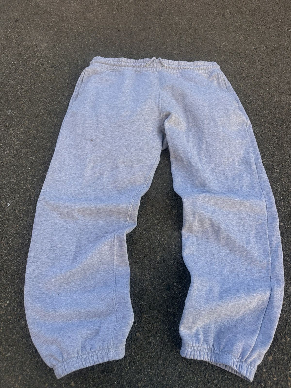 Japanese Brand Baggy Loose Vintage Gray Sweatpants Size US 36 / EU 52 - 3 Thumbnail