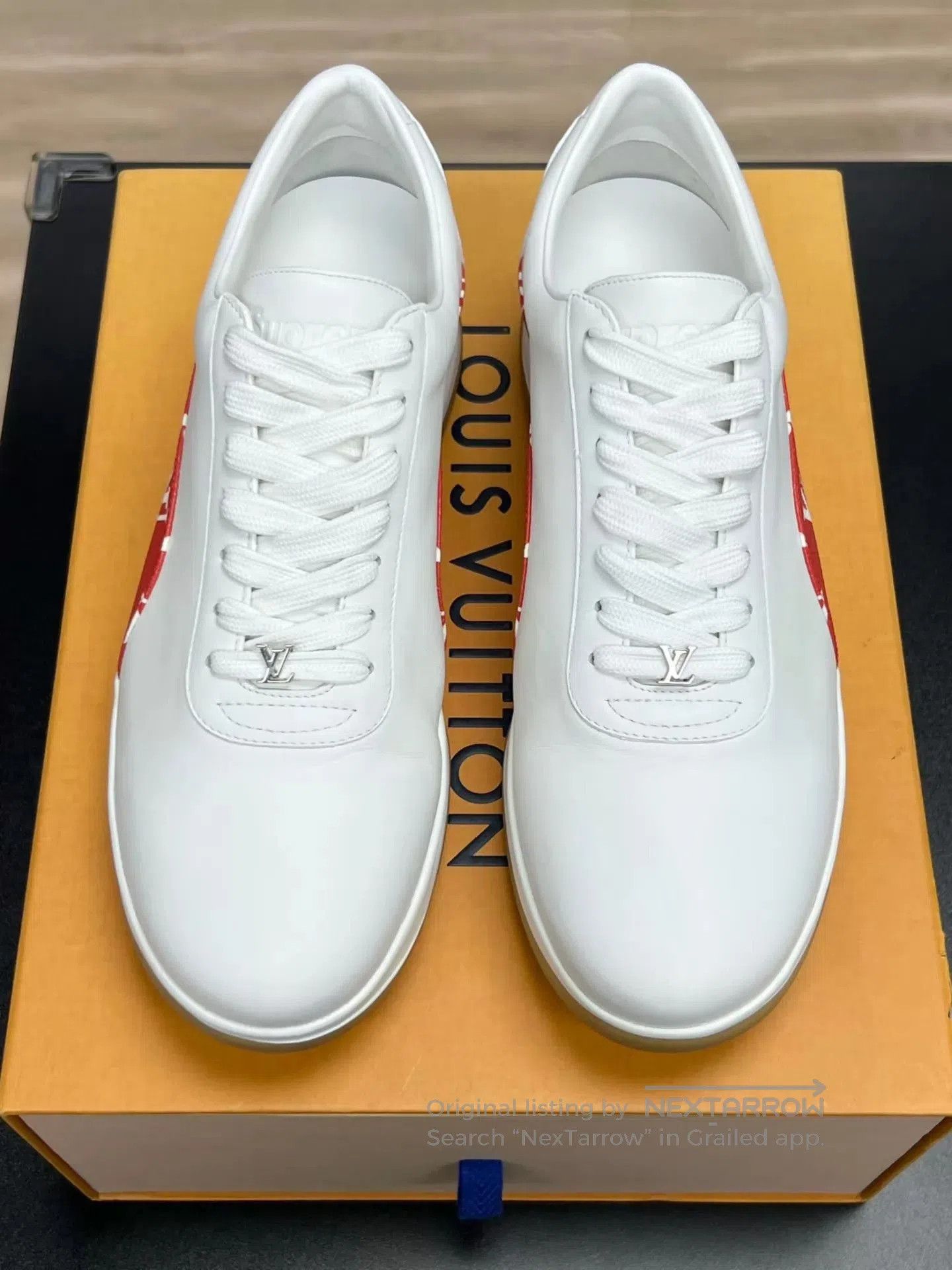 Louis Vuitton White Low. Size US 8.5 / EU 41-42 - 3 Thumbnail