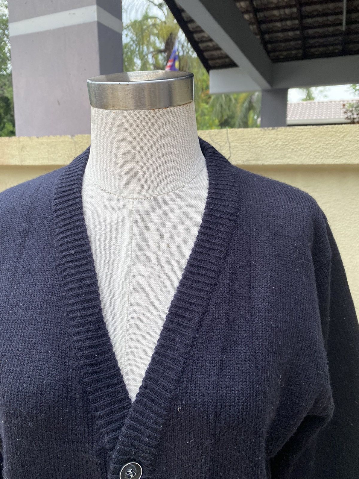 Japanese Brand navy cardigan Size US L / EU 52-54 / 3 - 2 Thumbnail