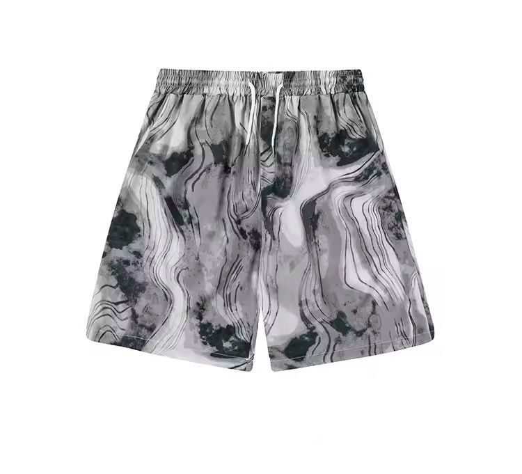 Other Tie Dye Style Retro Loose Wide Leg Straight Summer Shorts Size US 36 / EU 52 - 1 Thumbnail