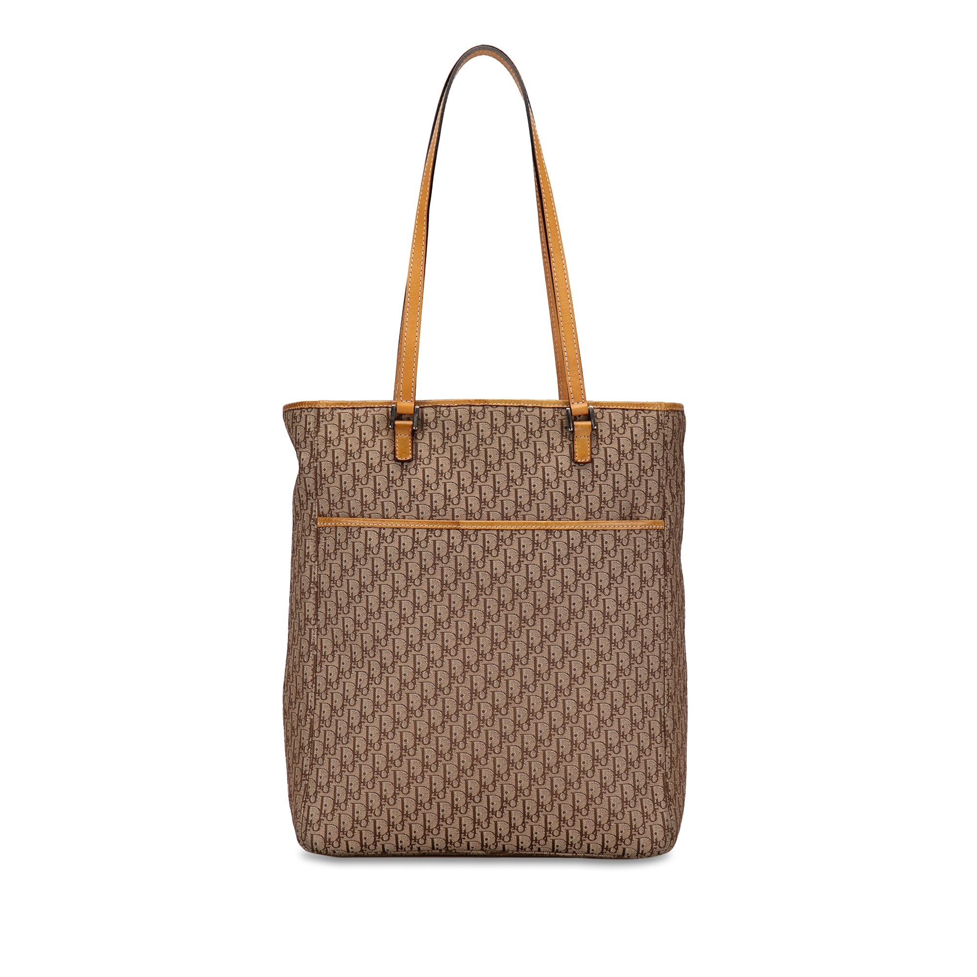 Dior Dior Diorissimo Canvas Tote Brown Size ONE SIZE - 1 Thumbnail