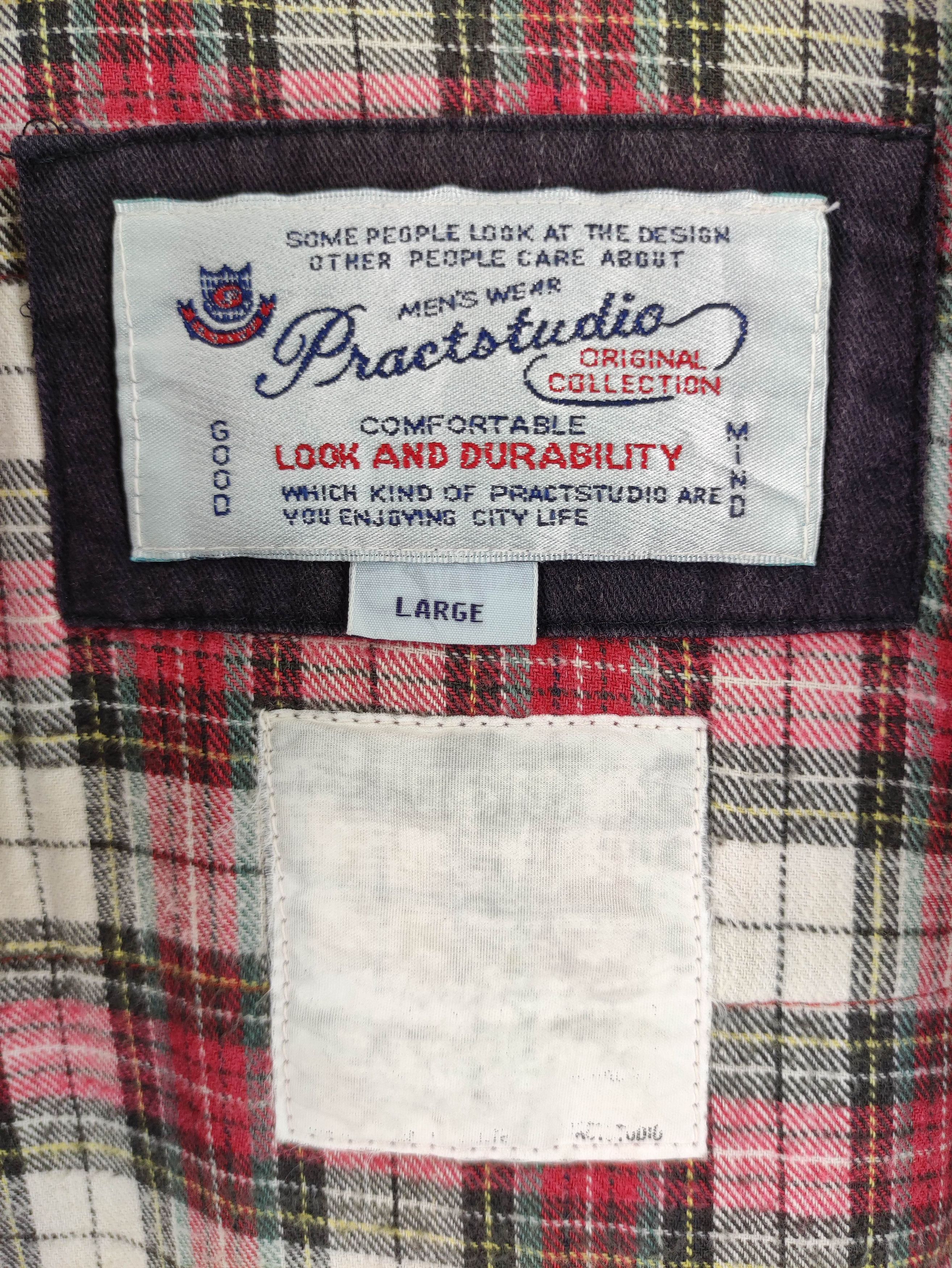 Vintage Vintage Pract Studio Patch Faded Jacket Hoodie Zipper Size US L / EU 52-54 / 3 - 7 Thumbnail