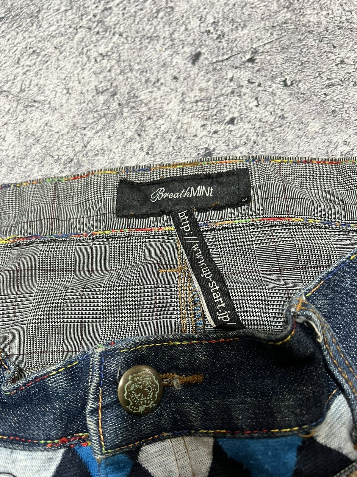 Number (N)ine 2000s Brth Breath Japanese Baggy Double Waist Jeans y2k Lgb Size US 33 - 6 Thumbnail