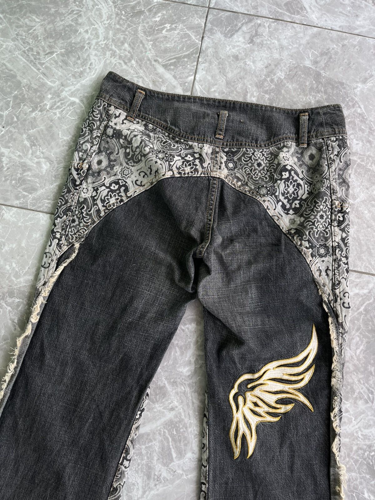 Issey Miyake Zucca Bandana Flare Pants Size US 30 / EU 46 - 9 Thumbnail