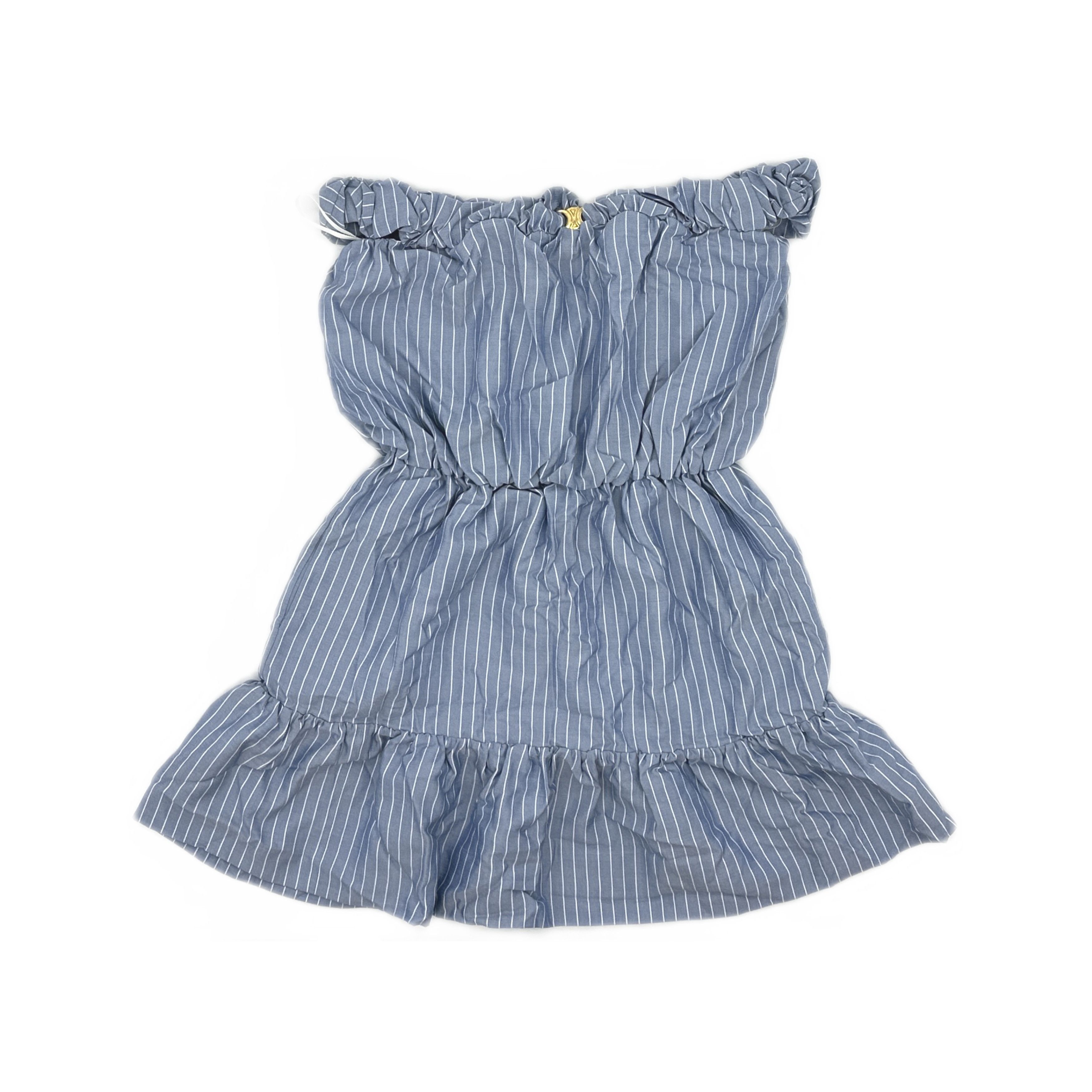 Celine Celine Striped Silk Mini Dress Size 36 Size XS / US 0-2 / IT 36-38 - 1 Thumbnail