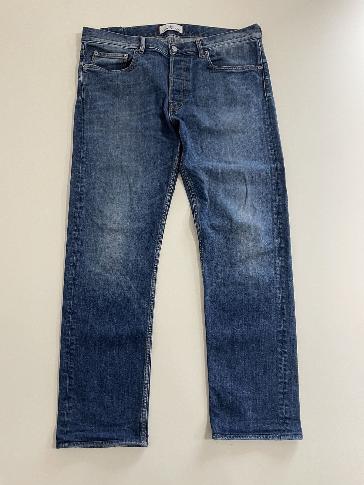 Stone Island Stone Island Jeans Patch Pocket Straight Fit Casual Size US 34 / EU 50 - 1 Thumbnail