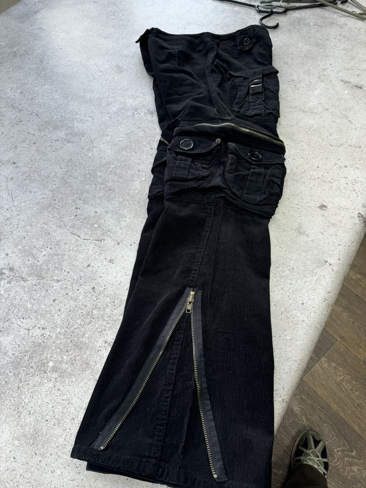 Junya Watanabe × Le Grande Bleu (L.G.B.) Vintage Flare Corduroy Junya Watanabe Style Pants Size 28" / US 6 / IT 42 - 6 Thumbnail
