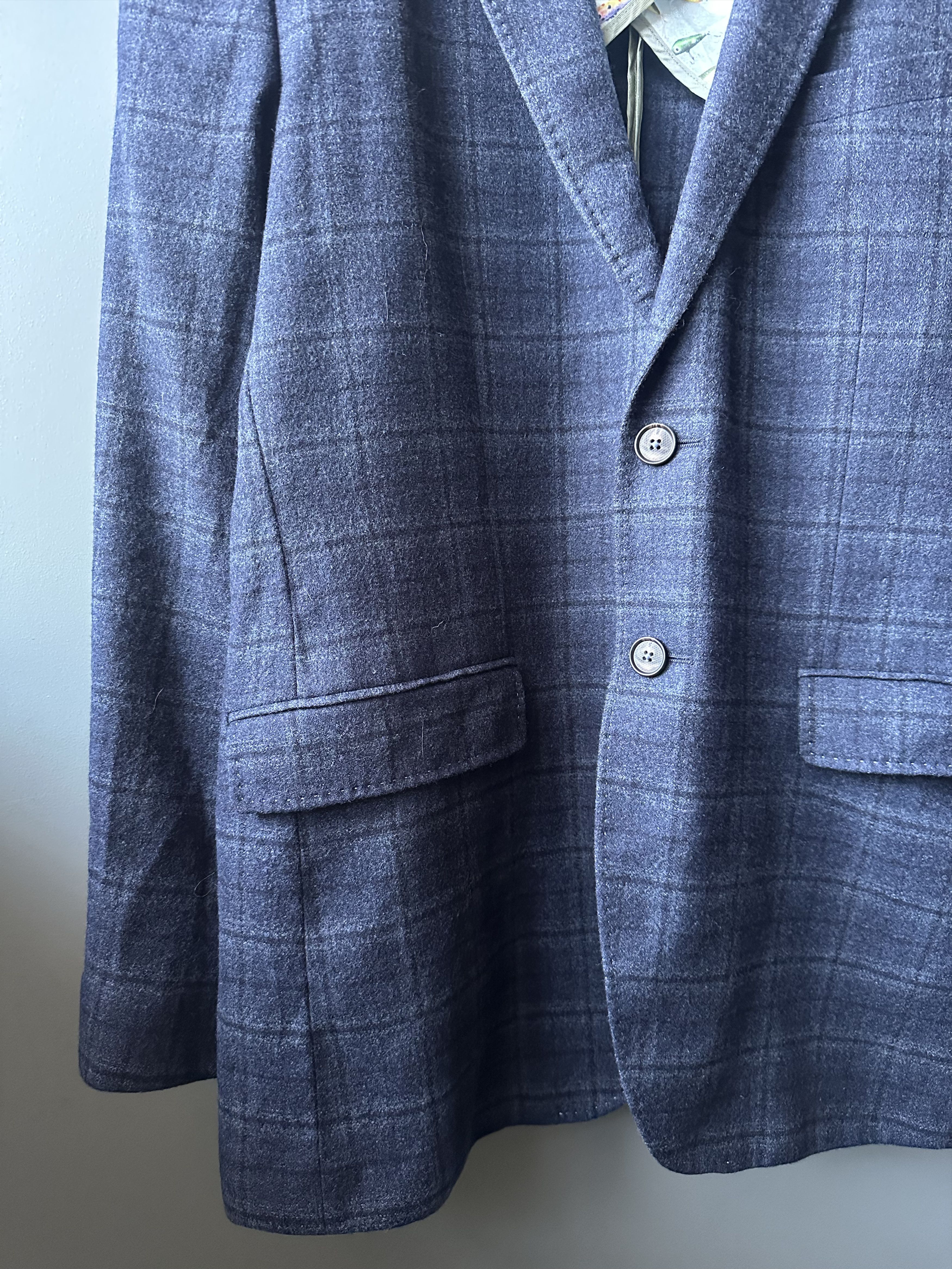 Ted Baker Ted Baker Check Wool Blazer Size 42R Size 42R - 4 Thumbnail