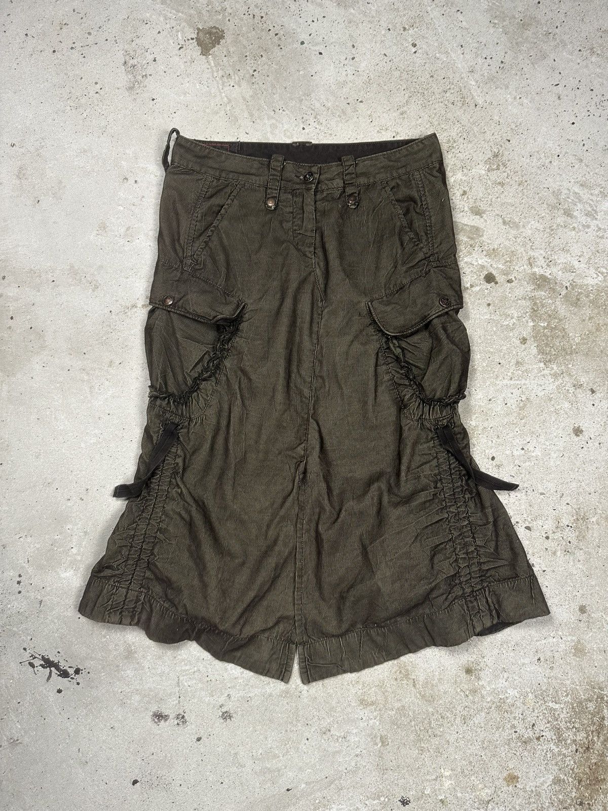Marithe + Francois Girbaud Vintage 90s Marithe Francois Girbaud Cargo Bondage Skirt Size 28" / US 6 / IT 42 - 1 Thumbnail
