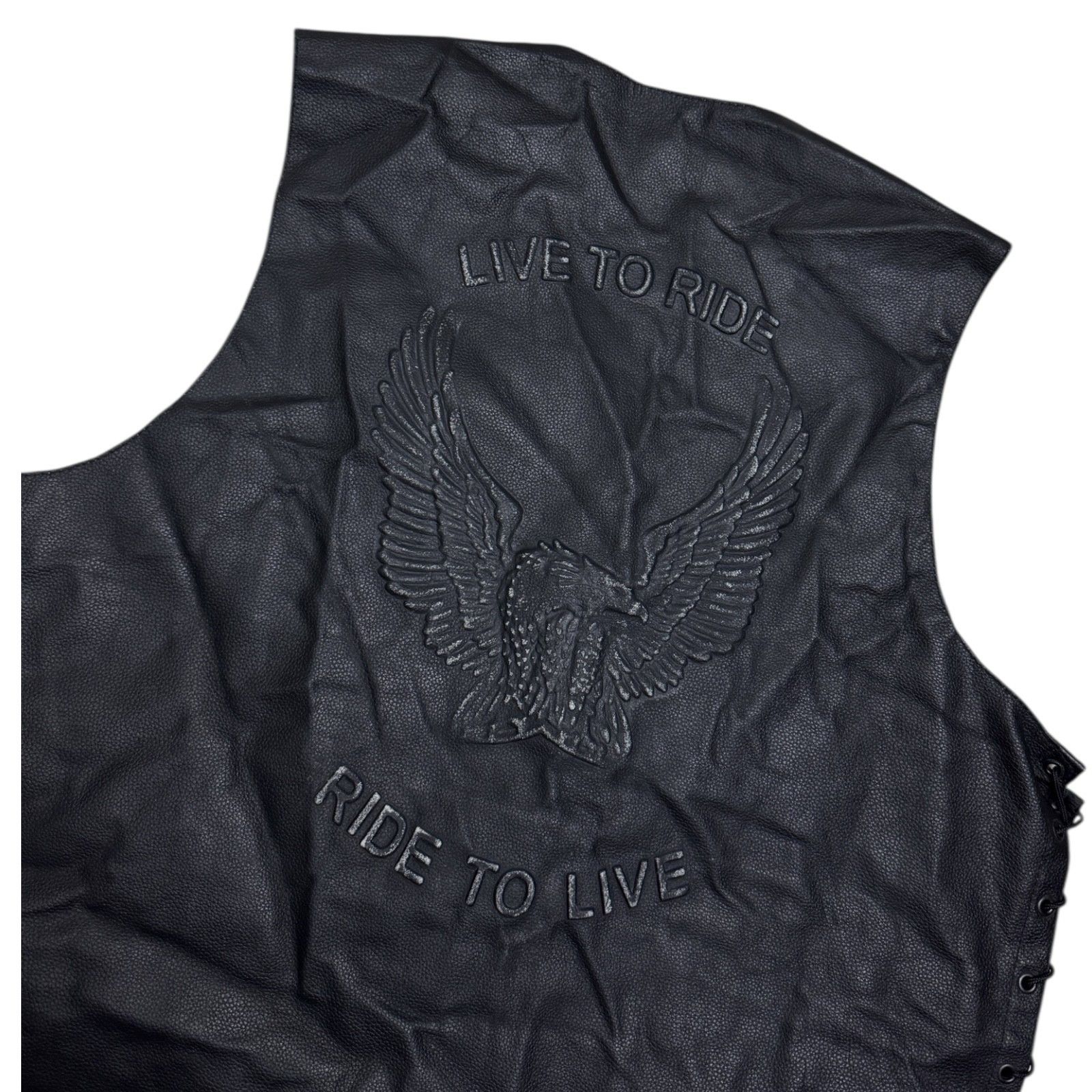 Xelement X-ELEMENT Genuine Leather Eagle Motorcycle Biker Vest 3XL Size US XXL / EU 58 / 5 - 3 Thumbnail