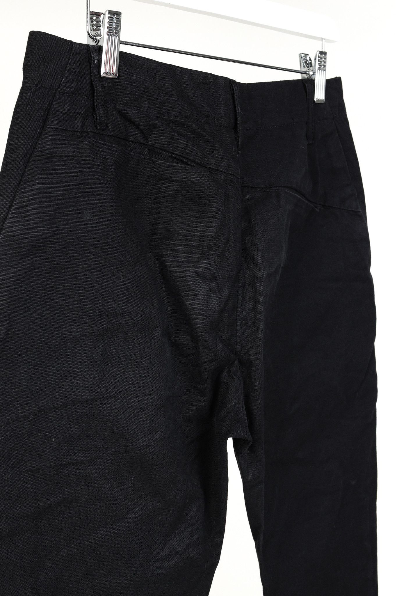 Other Song for the Mute SS/13 Black Curved-Leg Trousers Size 31" - 7 Thumbnail