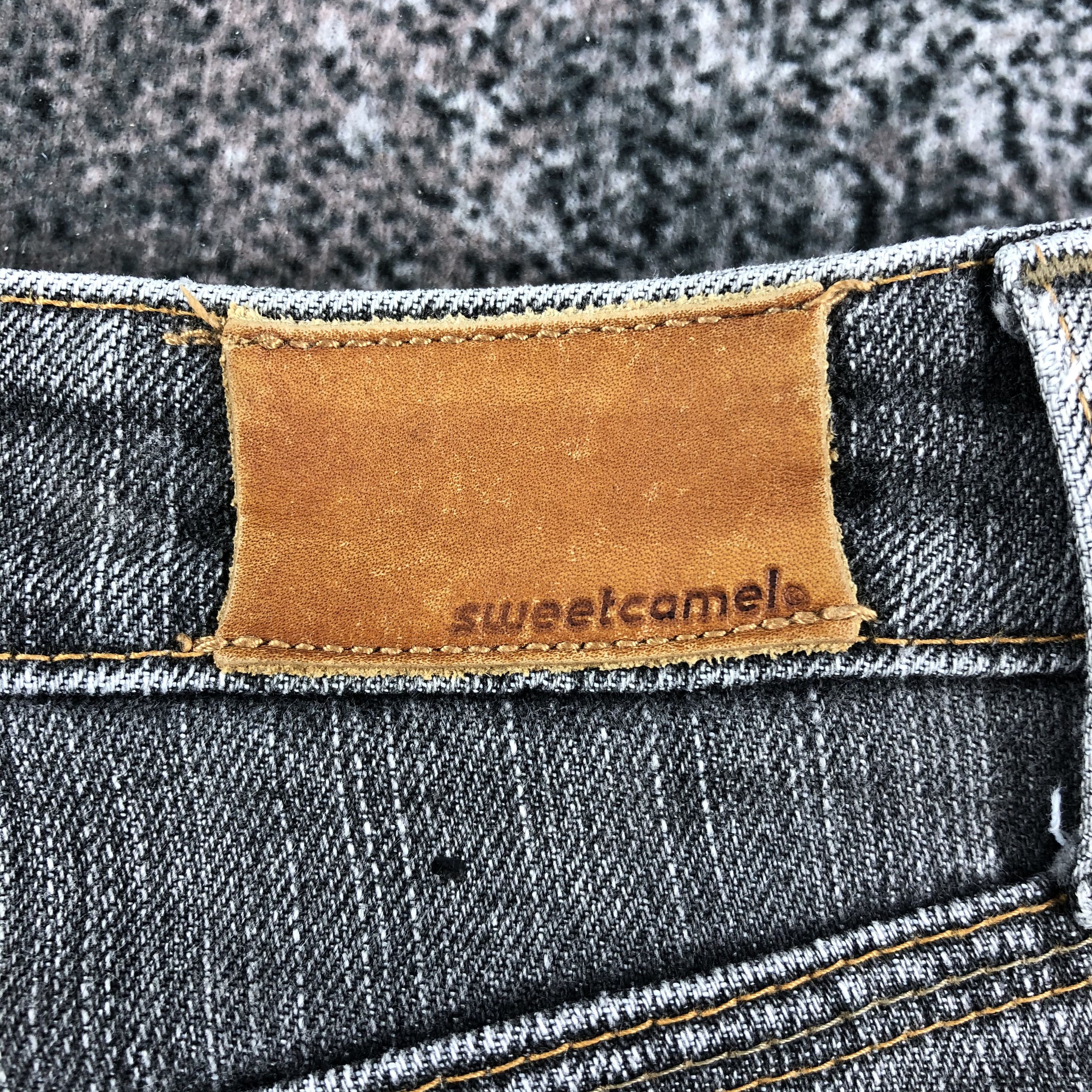 Japanese Brand Sweet Camel Jeans Faded Gray Flare Denim KJ1216 Size 29" - 5 Thumbnail