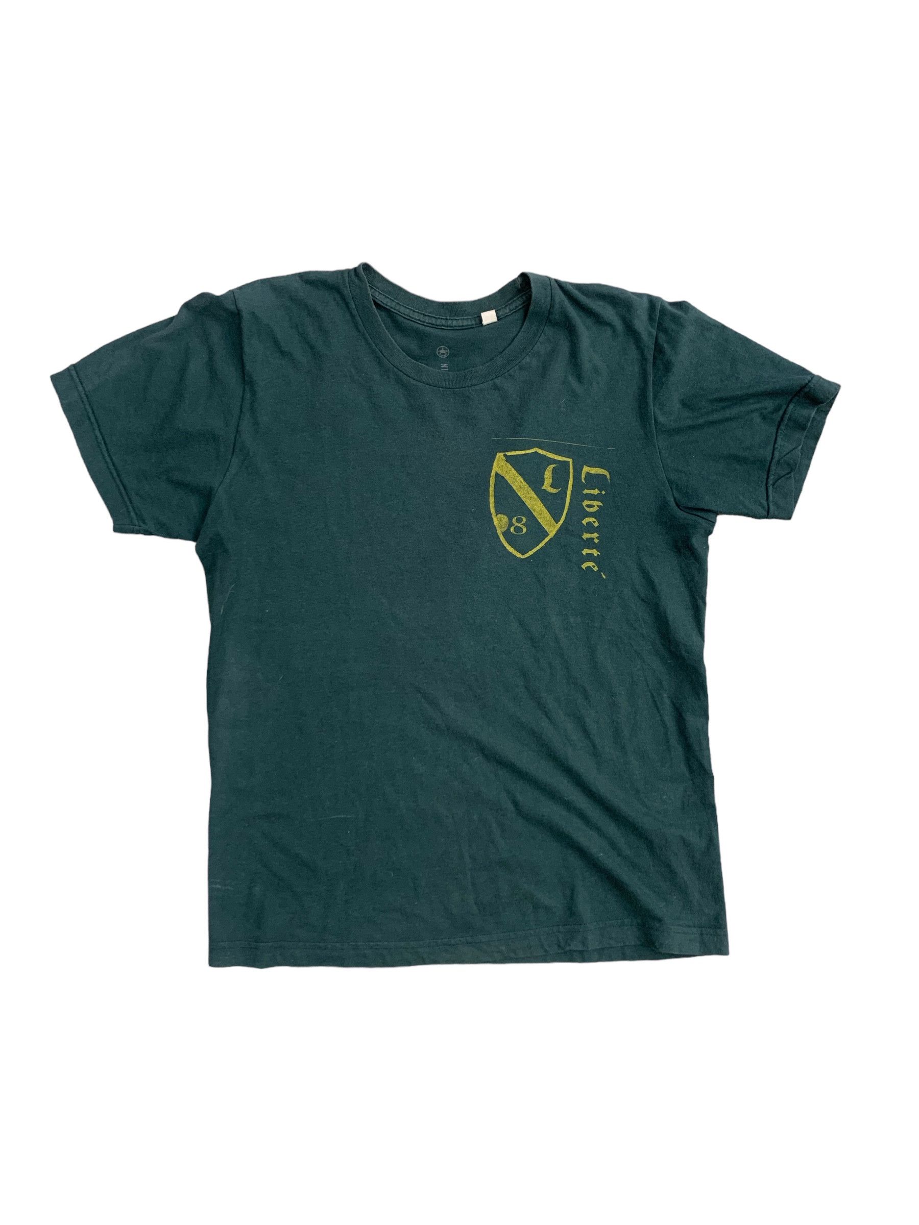 image of N I C E Collective N.i.c.e. Collective Graphic T-Shirt (Unisex) in Faded Dark Green (Size Small)