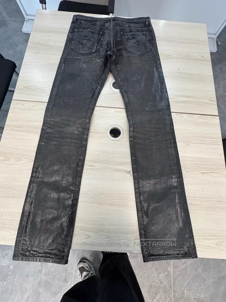 Dior Dior Black Wax Brushed Jeans Size US 32 / EU 48 - 2 Thumbnail